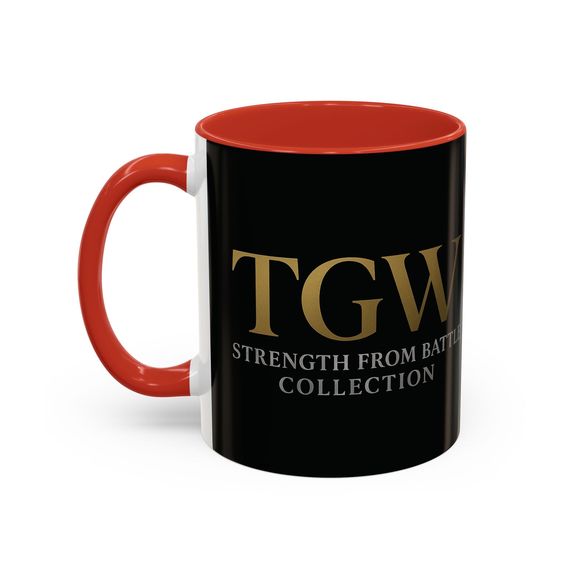 Empowering Accent Coffee Mug - Strength from Battle Collection, Motivational Gift, Coffee Cup, Inspirational Mug, Tea Gift Idea
