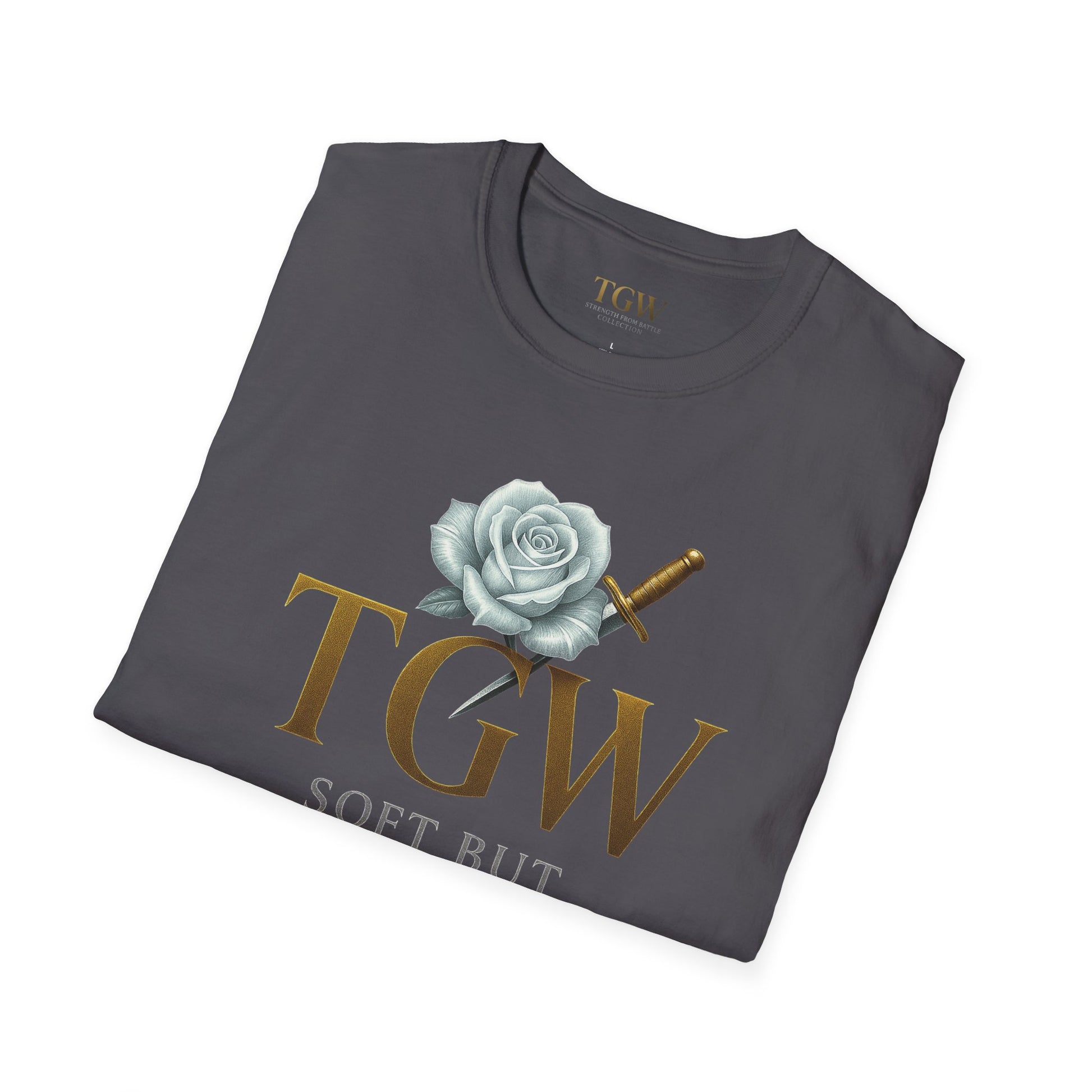 Soft style T-Shirt - Soft but Unbreakable Graphic Tee, Motivational Shirt, Gift for Her, Casual Wear, Inspirational Fashion