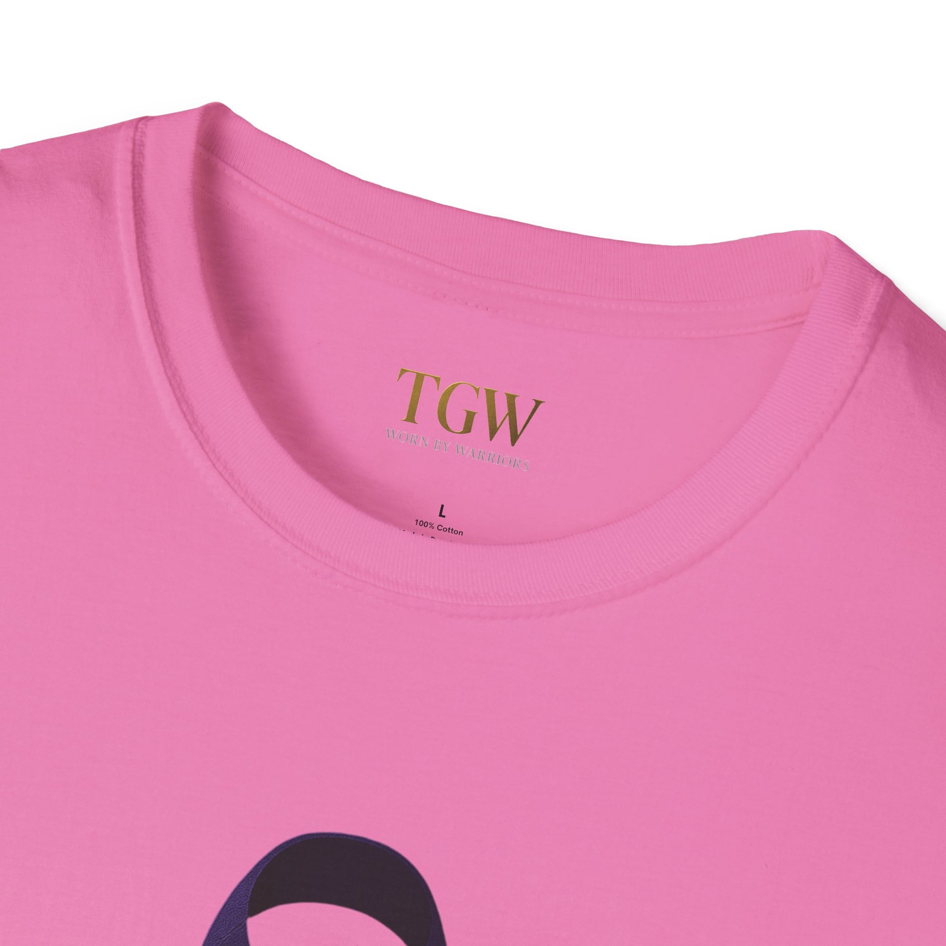 Empowering Unisex Softstyle T-Shirt, Supportive Tee for Awareness, Gift for Cancer Fighters, Casual Wear, Inspirational Shirt