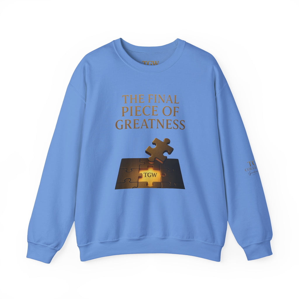 Puzzle Piece Inspirational Sweatshirt, Motivational Crewneck, Gift for Dreamers, Casual Wear, Perfect for Celebrations