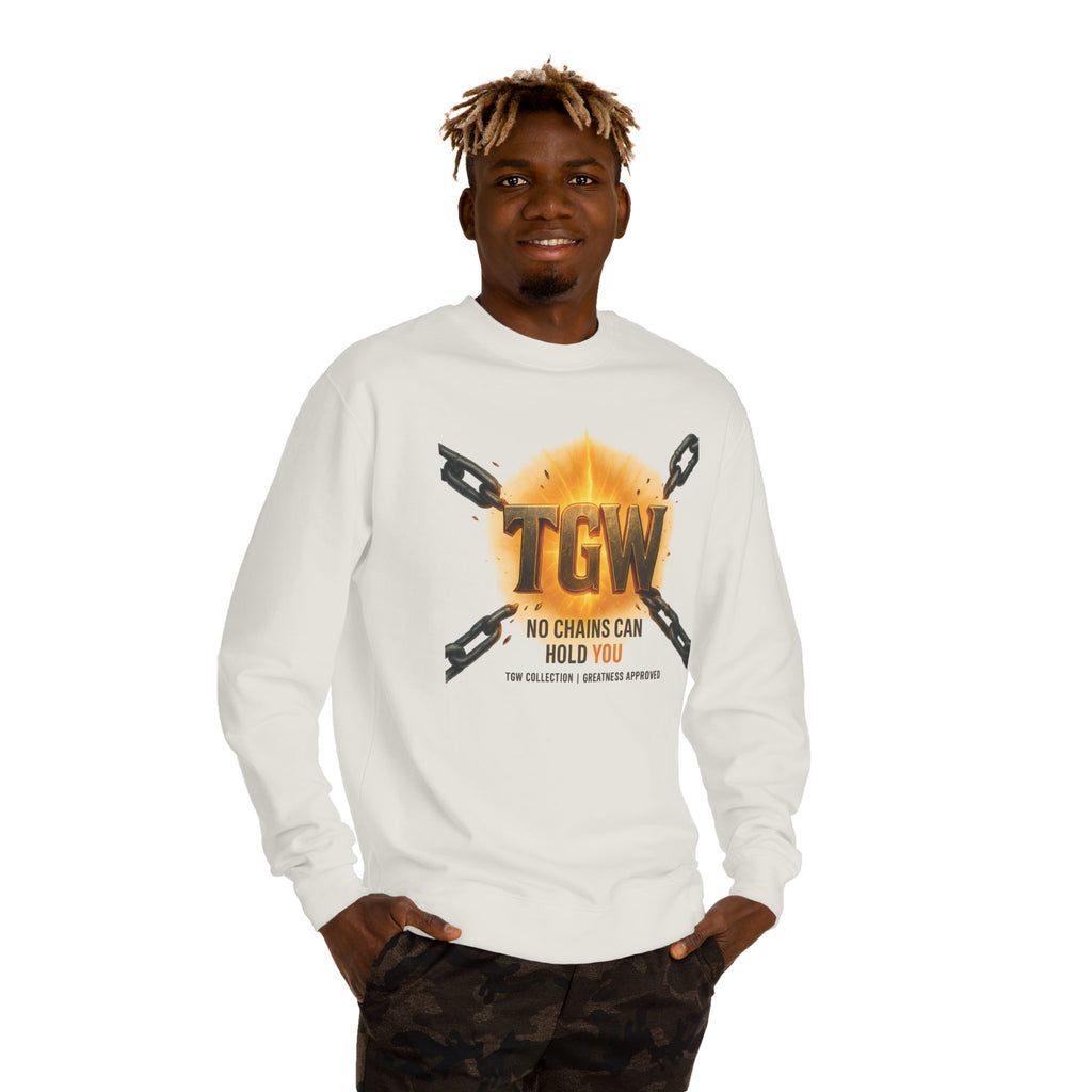 Empowering Crewneck Sweatshirt - "No Chains Can Hold You"