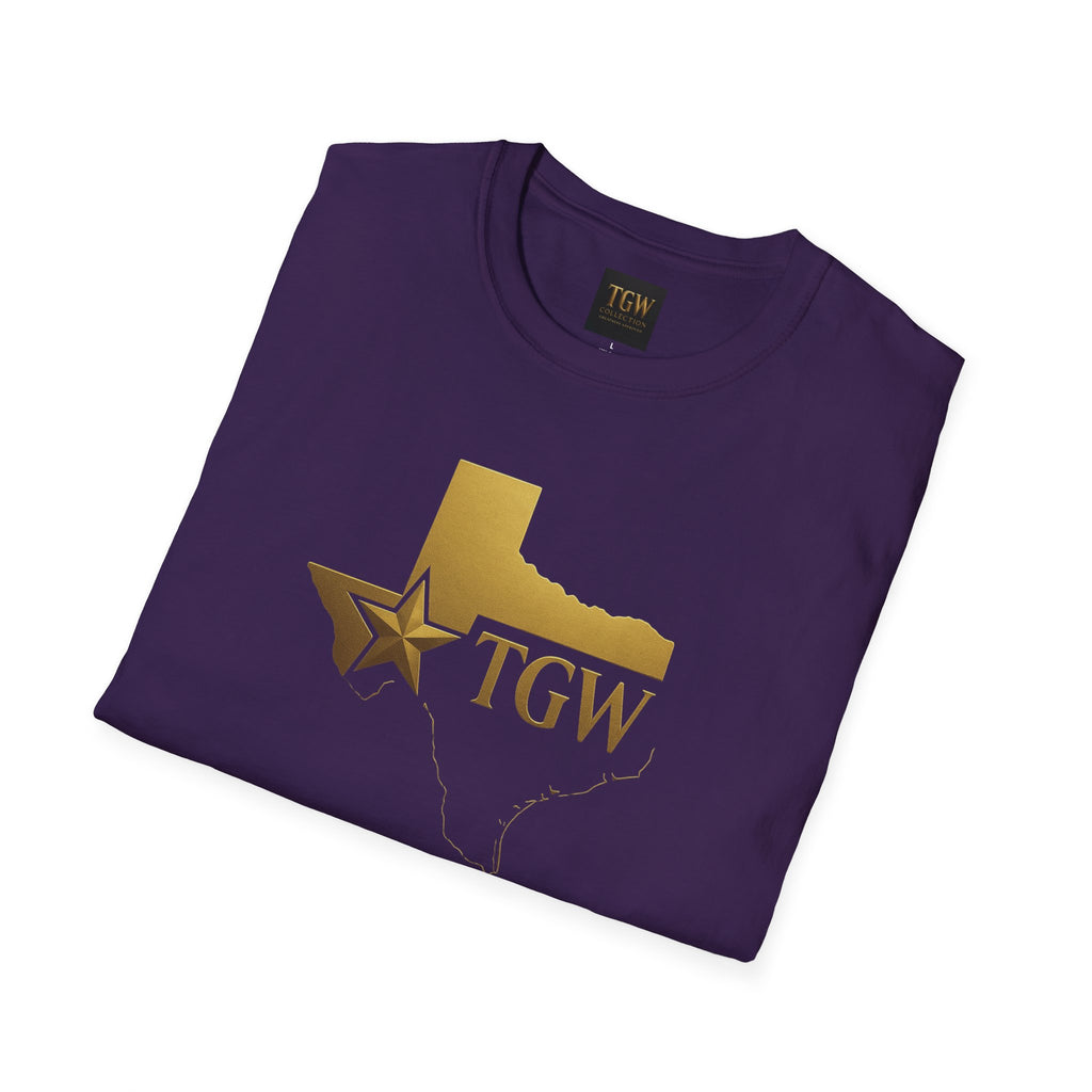 Texas Gold Star TGW T-Shirt — State Outline & Star Logo