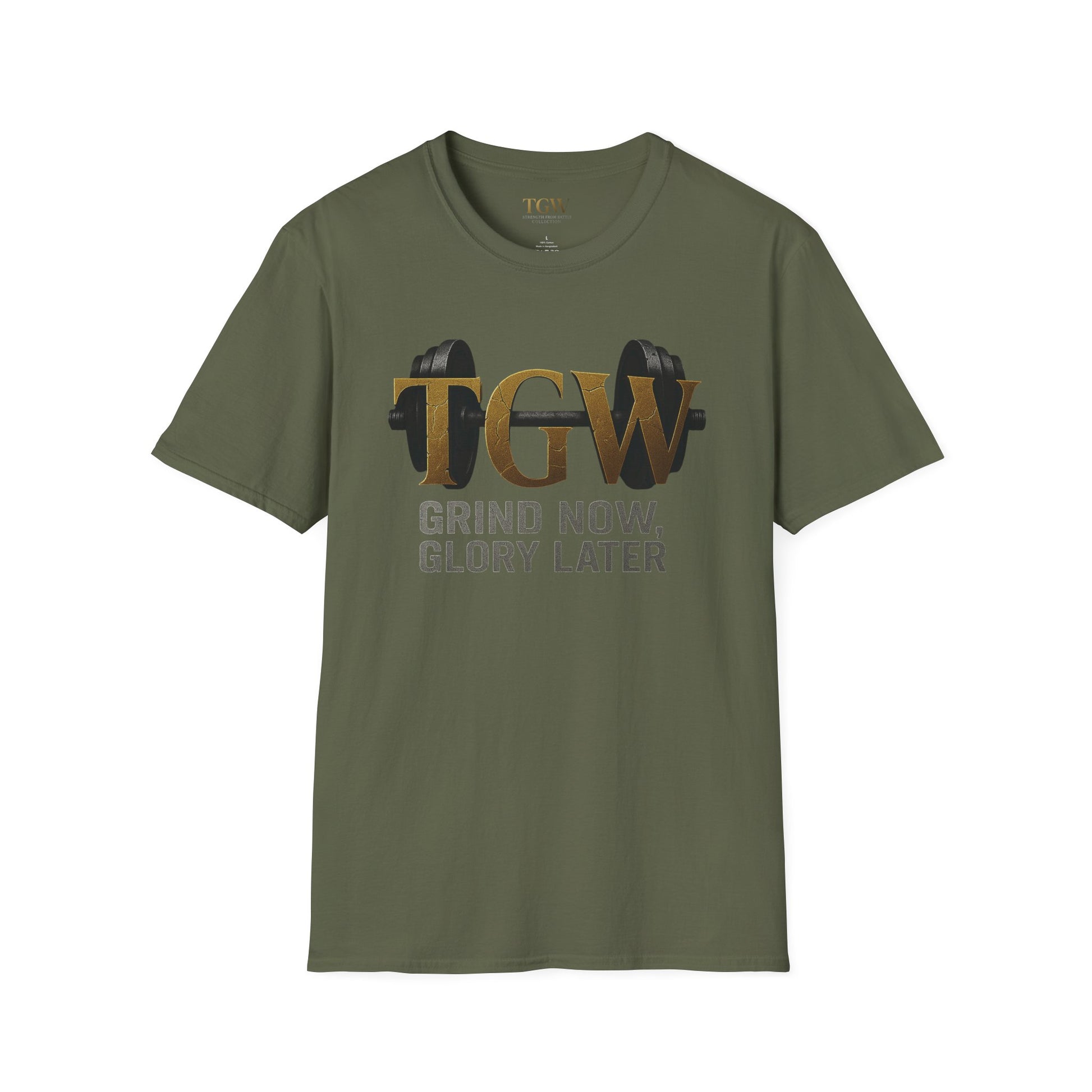 Gym Motivation T-Shirt | "Grind Now, Glory Later" | Fitness Tee, Workout Shirt, Athletic Apparel, Gift for Gym Lovers