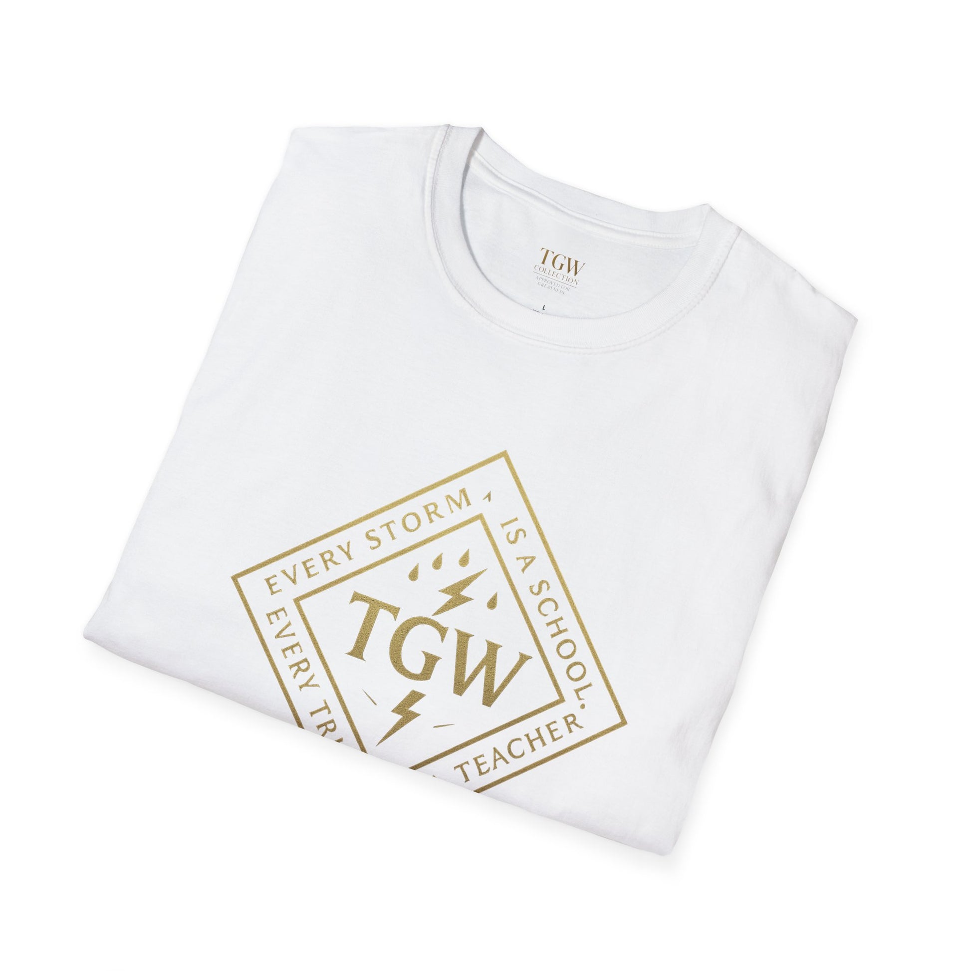 Graphic Tee with Lightning Design - Casual Trendy T-Shirt for Everyday Wear, Gifts, Occasions, Festivals