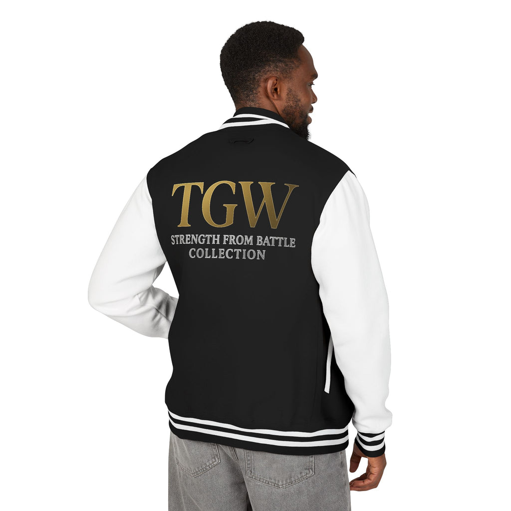Men Heavyweight Letterman Jacket - Vintage Style Varsity Jacket for Everyday Wear, Sports Events, Graduation, Casual Outings, Team Spirit