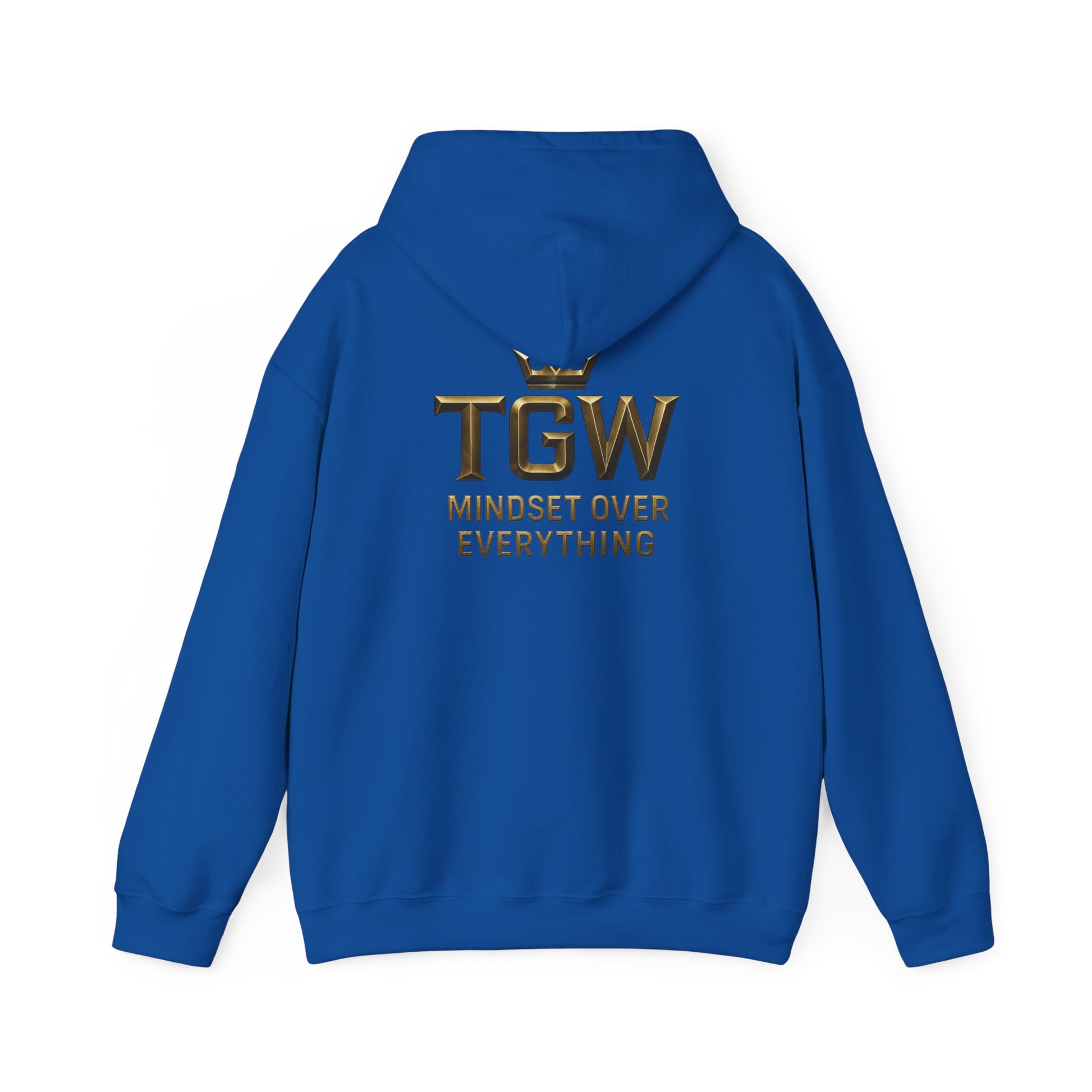 TGW Collection Hooded Sweatshirt: Mindset Over Everything, Style, Cozy Fashion, Gift Idea, Casual, Street-wear