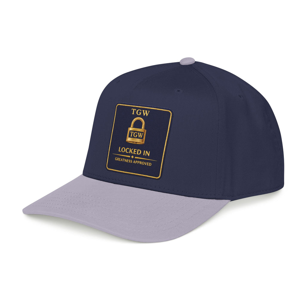 TGW “LOCKED IN” — Greatness Approved   Mid Profile Baseball Cap