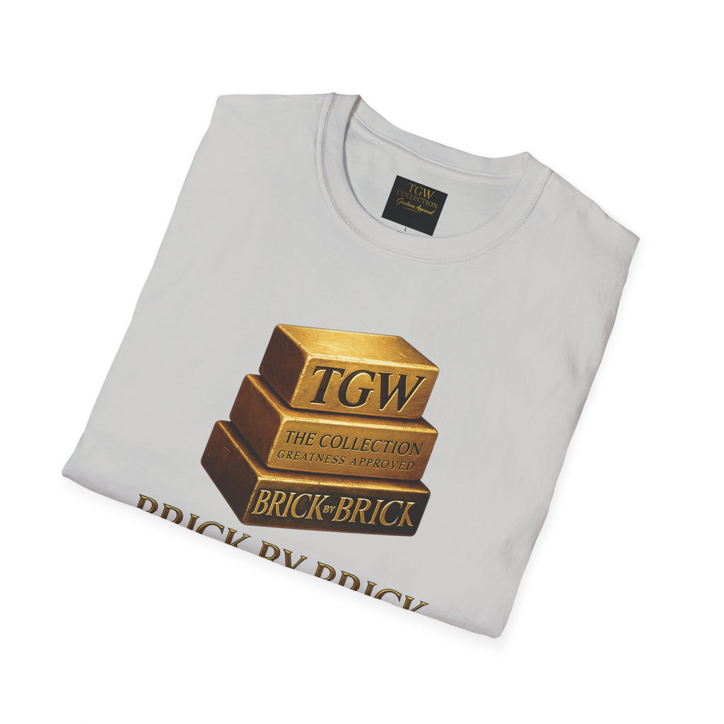 Brick by Brick T-Shirt — You Must Build Your Own Future  Motivational Tee