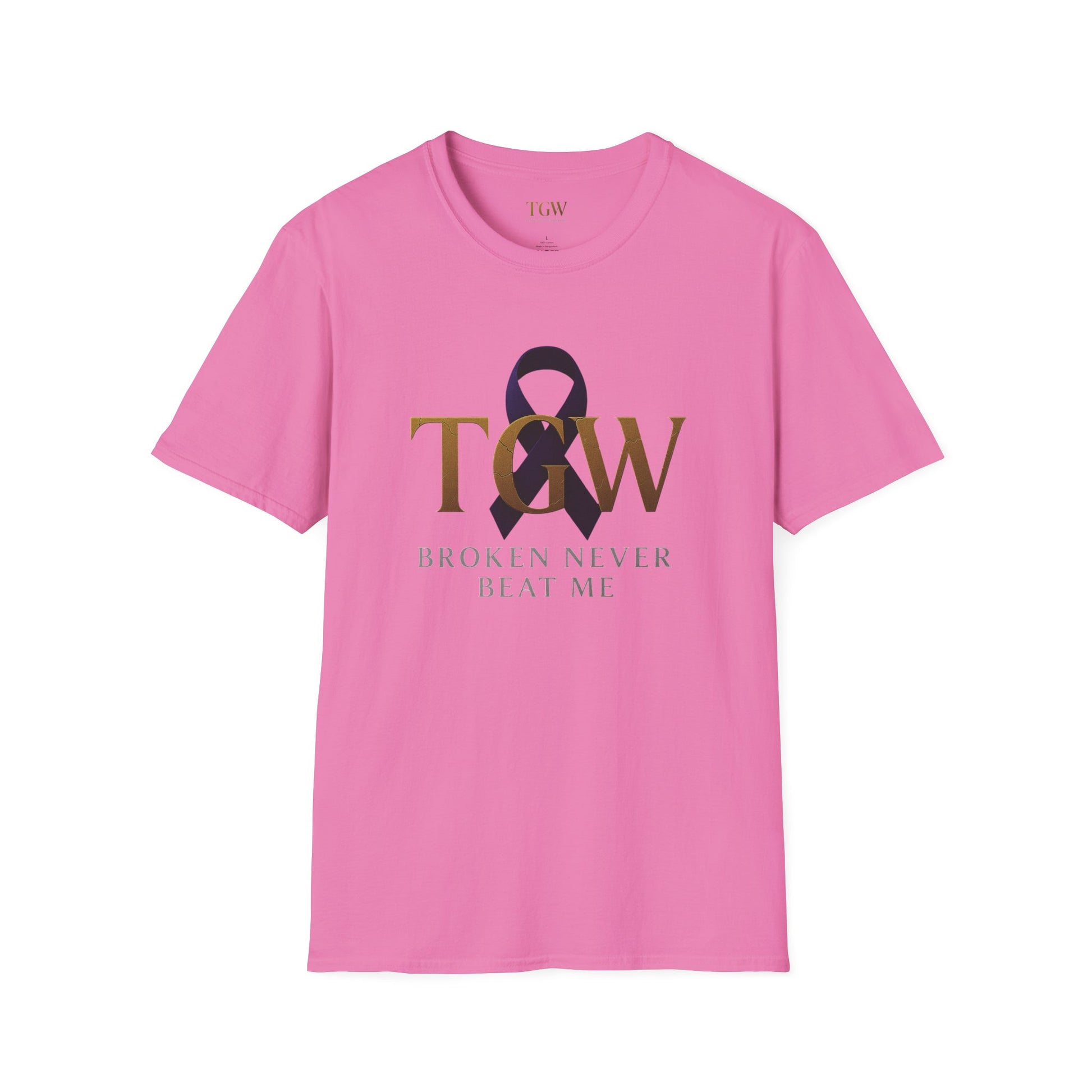 Empowering Unisex Softstyle T-Shirt, Supportive Tee for Awareness, Gift for Cancer Fighters, Casual Wear, Inspirational Shirt