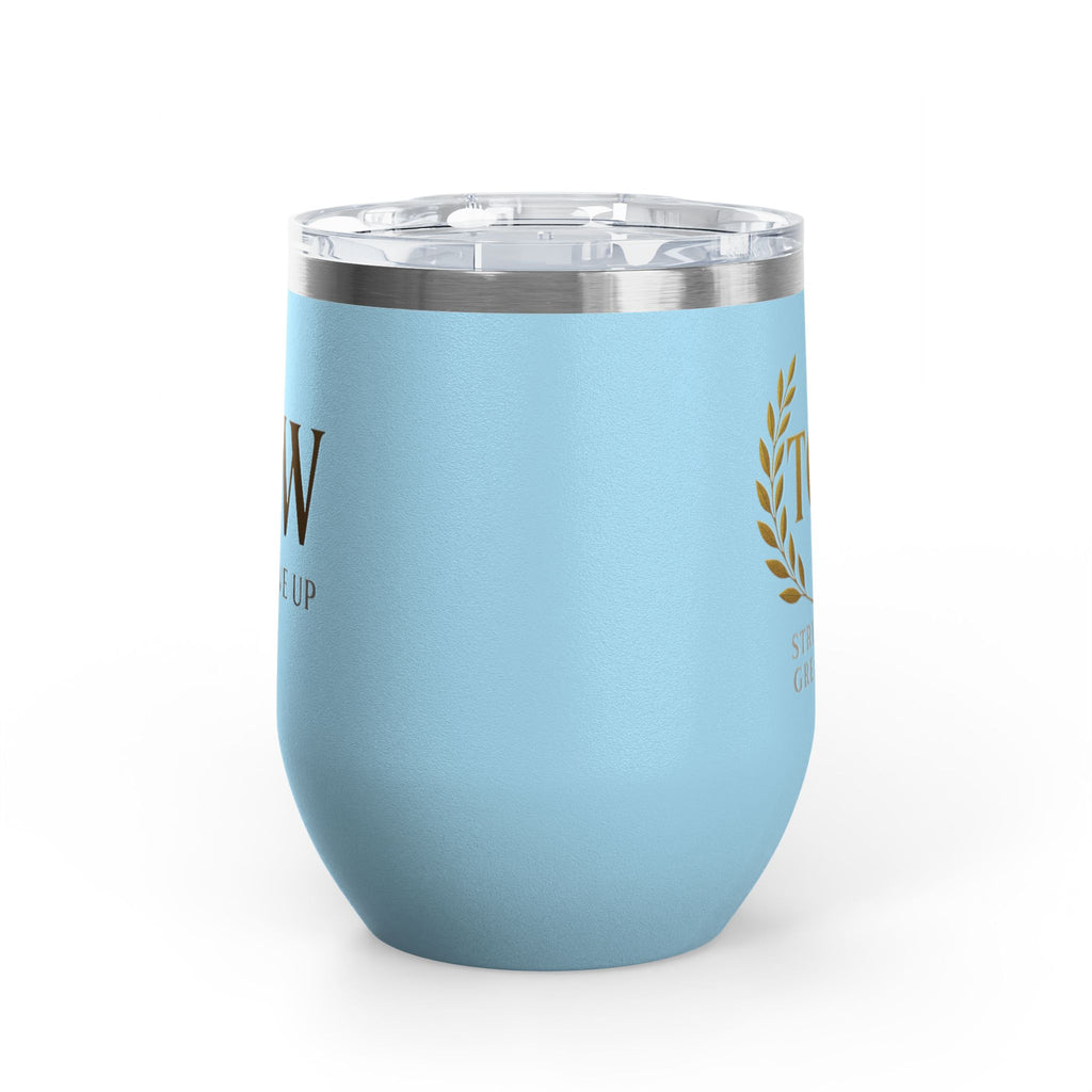 Elegant Wine Tumbler - Strive for Greatness | Personalized Gift for Wine Lovers, Celebrations, Home Bar, Holidays, Motivational Drinkware