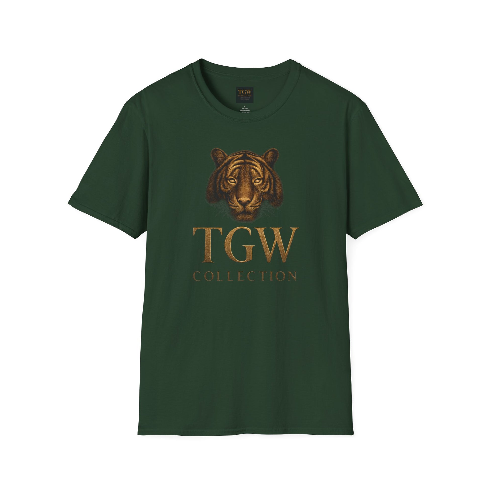 Tiger Head Softstyle T-Shirt | Casual Wear, Wild Animal Tee, Fashion Statement, Unique Design