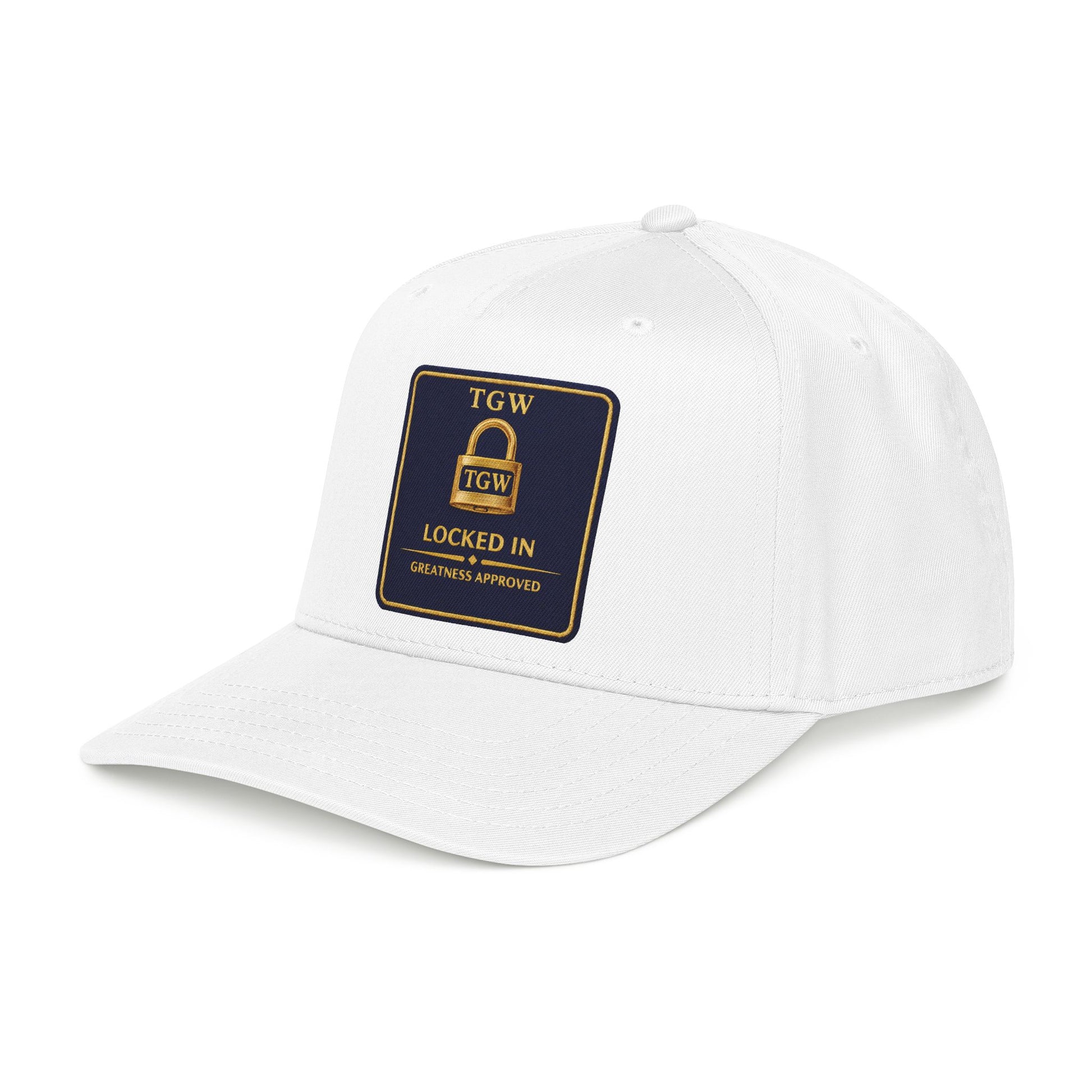 TGW “LOCKED IN” — Greatness Approved   Mid Profile Baseball Cap