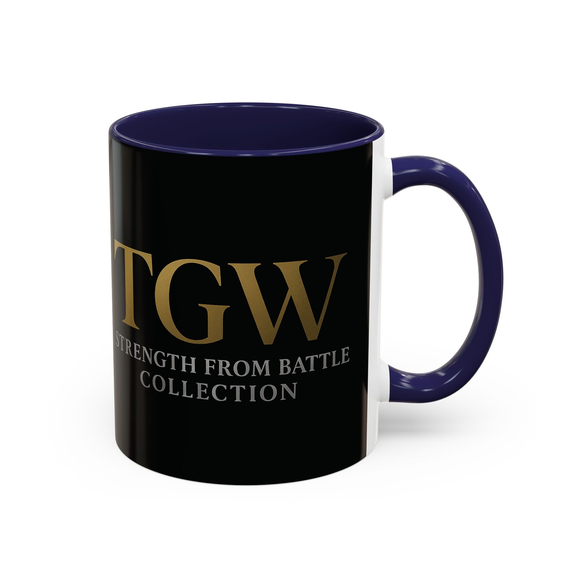 Empowering Accent Coffee Mug - Strength from Battle Collection, Motivational Gift, Coffee Cup, Inspirational Mug, Tea Gift Idea
