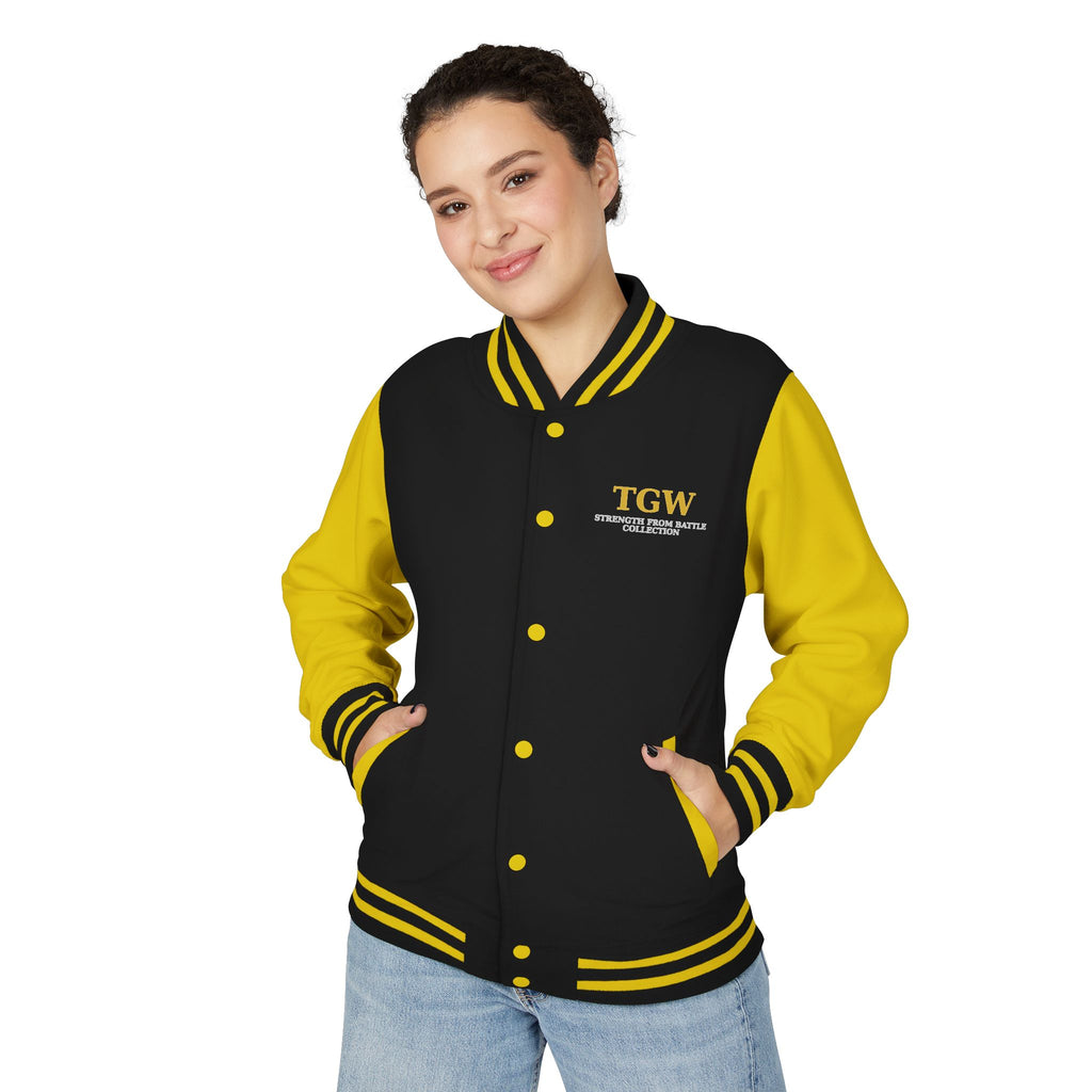 Women Heavyweight Letterman Jacket - Vintage Style Varsity Jacket for Everyday Wear, Sports Events, Graduation, Casual Outings, Team Spirit