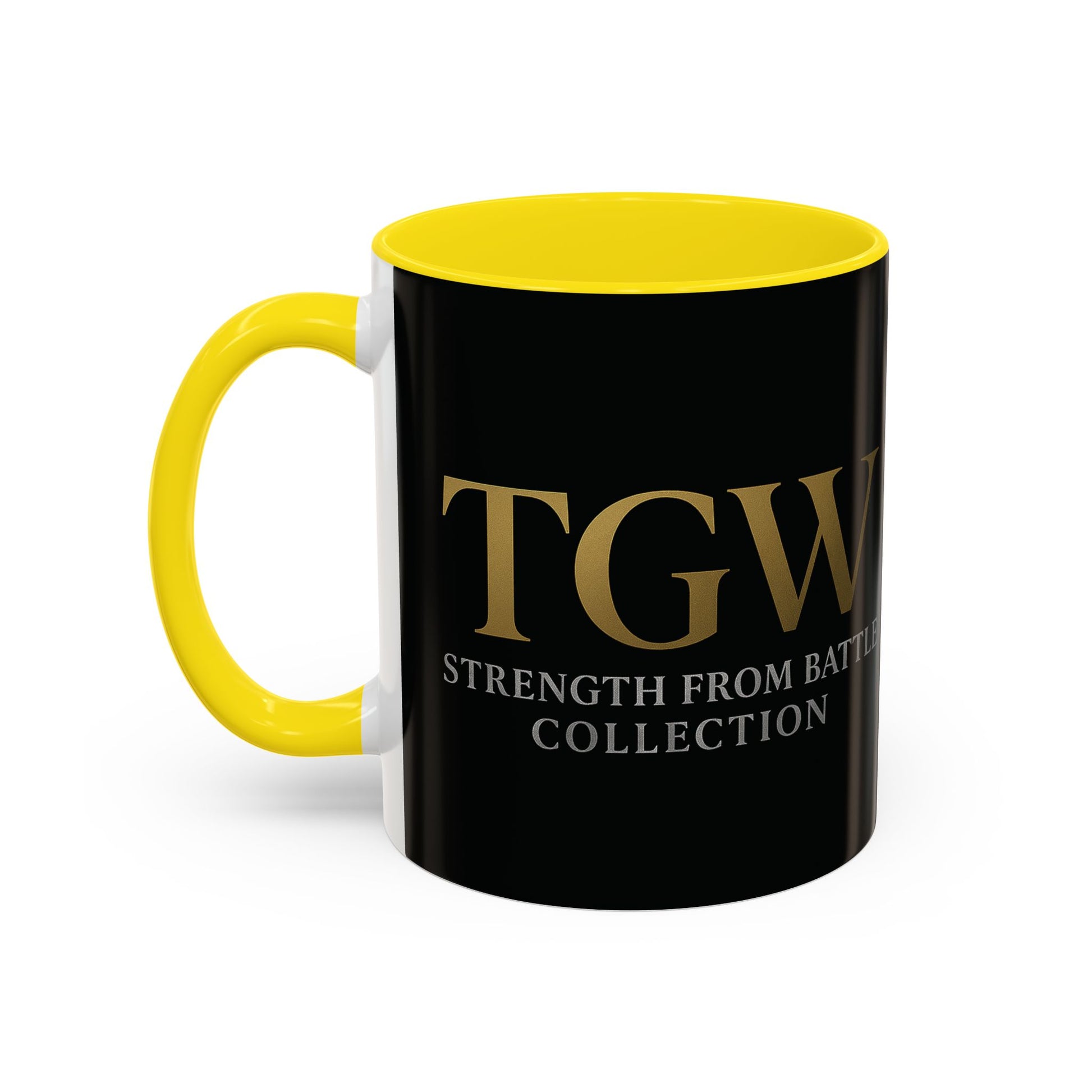 Empowering Accent Coffee Mug - Strength from Battle Collection, Motivational Gift, Coffee Cup, Inspirational Mug, Tea Gift Idea