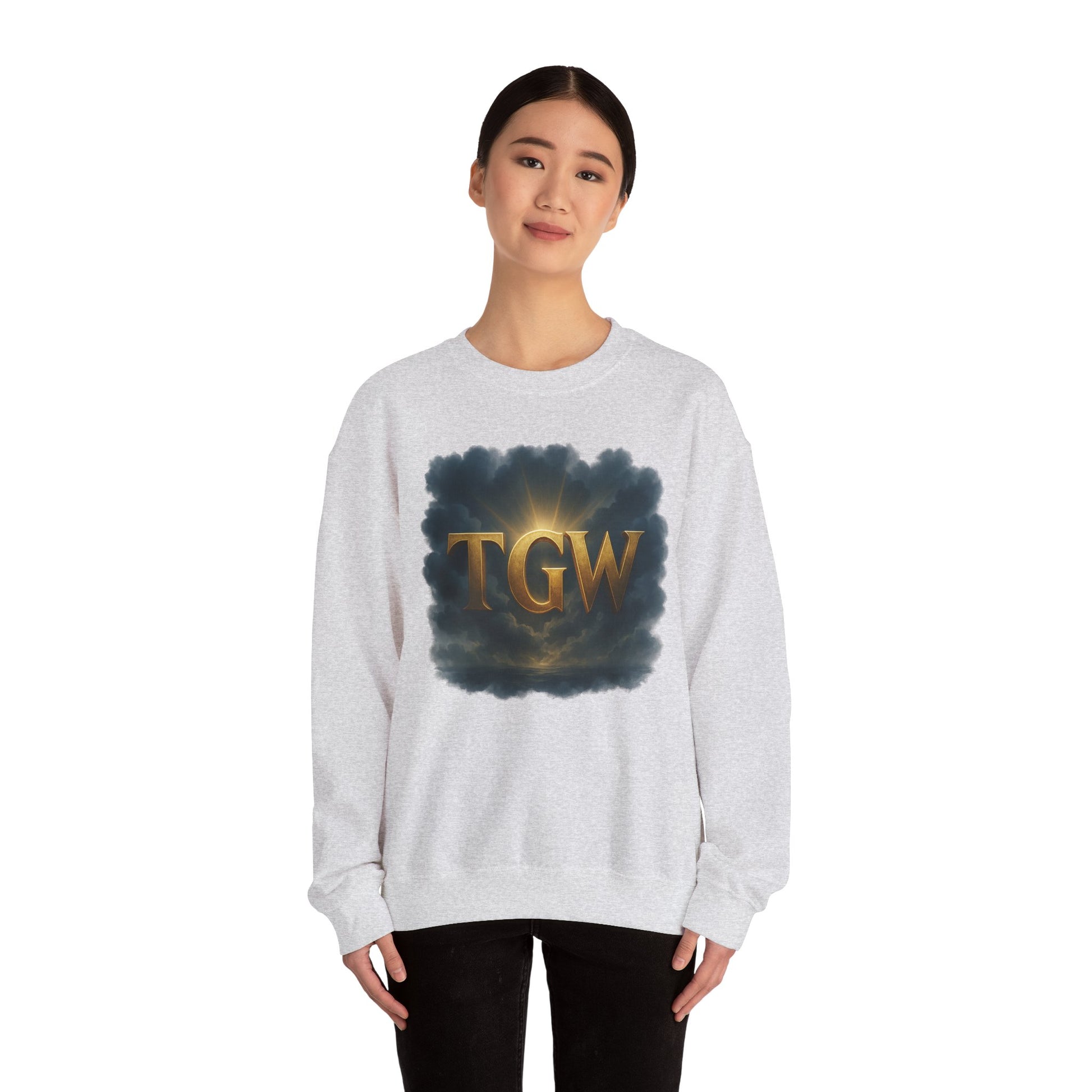 TGW Vintage Crewneck Sweatshirt, Cozy Fashion, Casual Wear, Autumn Layers, Relaxed Style