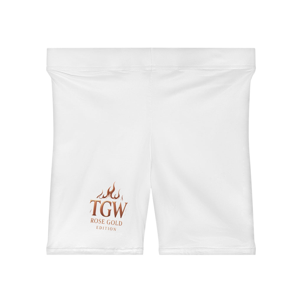 TGW Rose Gold Flame Logo Women's Biker Shorts