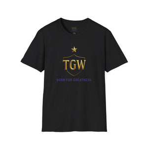 Softstyle T-Shirt - TGW 'Born for Greatness' Tee, Motivational Gift, Casual Wear, Inspirational Apparel, Achievement