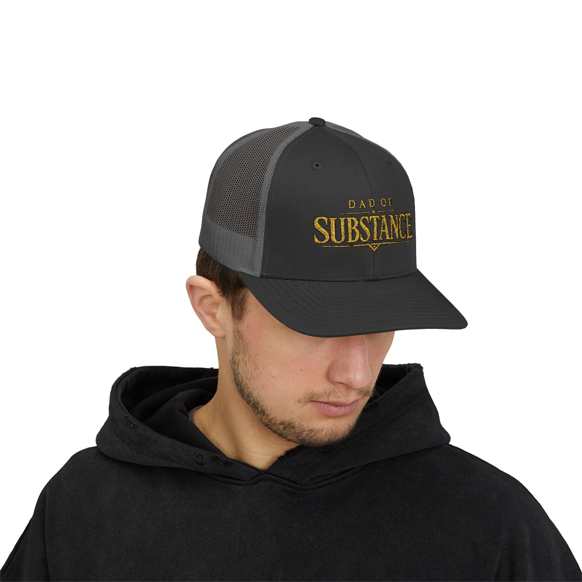 TGW COLLECTION TM - Dad of Substance Snapback Trucker Cap