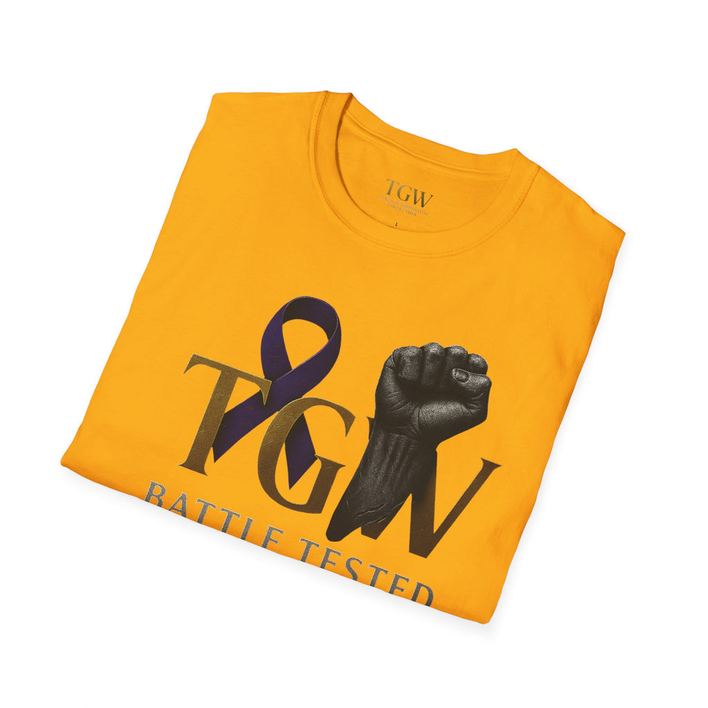 Men Empowerment Graphic Tee - Soft style T-Shirt, Battle Tested Shirt, Motivational Gift, Activism Apparel, Everyday Wear, Gift for Heroes