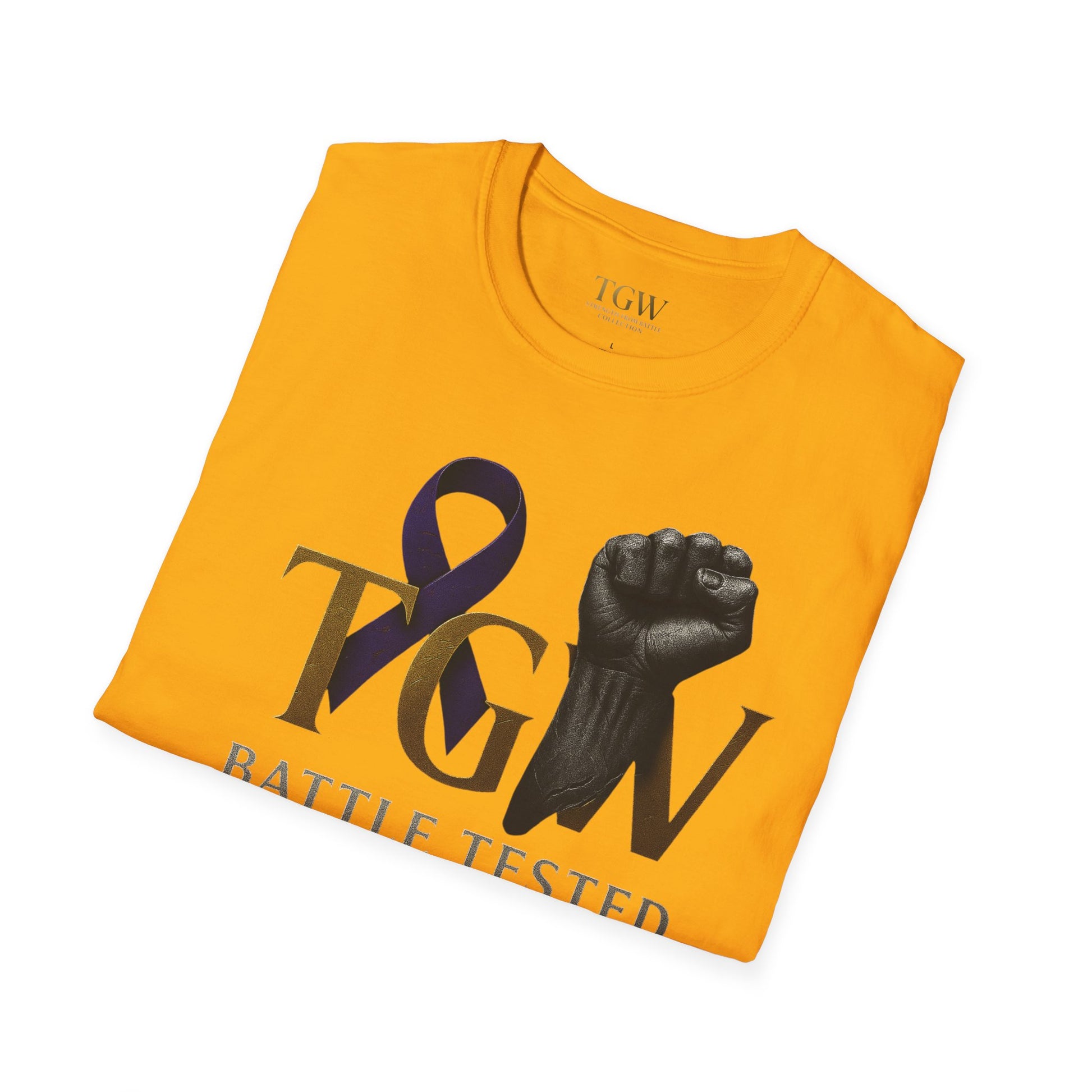 Men Empowerment Graphic Tee - Soft style T-Shirt, Battle Tested Shirt, Motivational Gift, Activism Apparel, Everyday Wear, Gift for Heroes