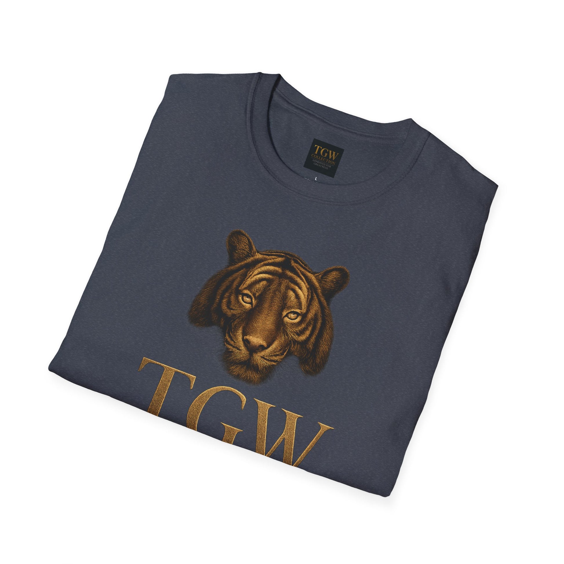 Tiger Head Softstyle T-Shirt | Casual Wear, Wild Animal Tee, Fashion Statement, Unique Design