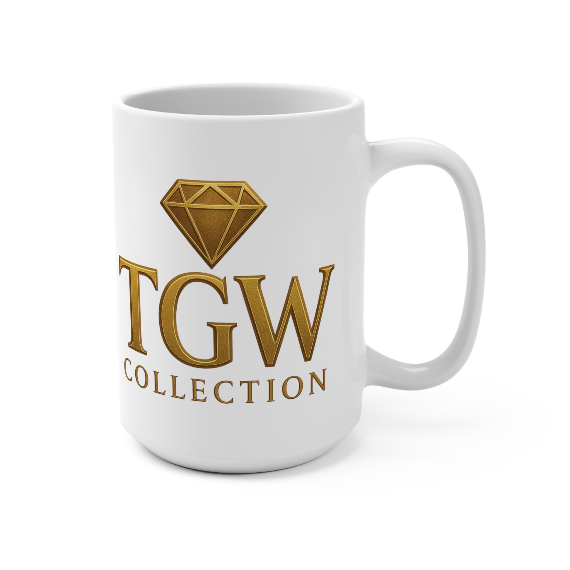 Elegant Gold Diamond Coffee Mug, Unique Gift, Home and Office Decor, Motivational Drinkware, Special Occasions