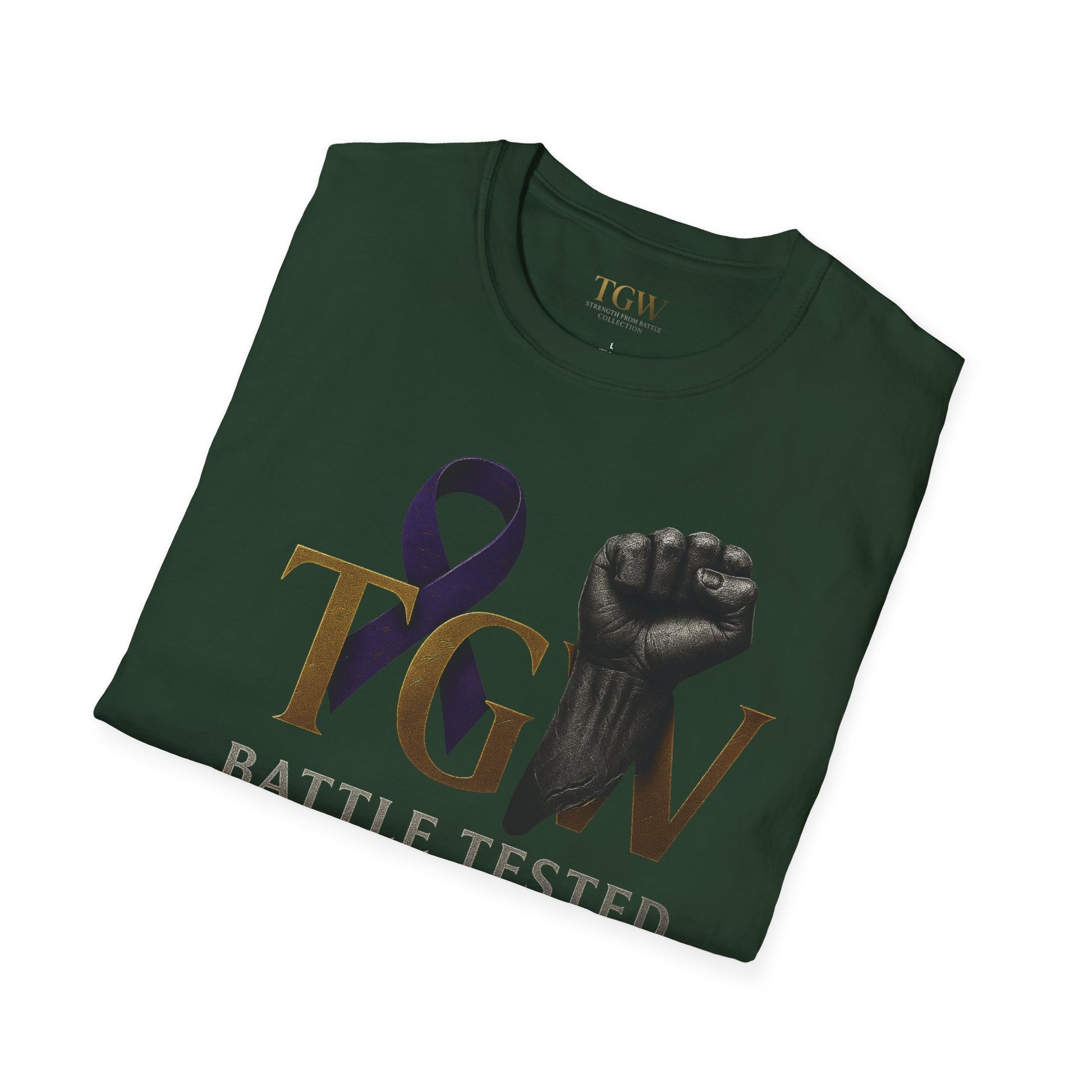 Men Empowerment Graphic Tee - Soft style T-Shirt, Battle Tested Shirt, Motivational Gift, Activism Apparel, Everyday Wear, Gift for Heroes