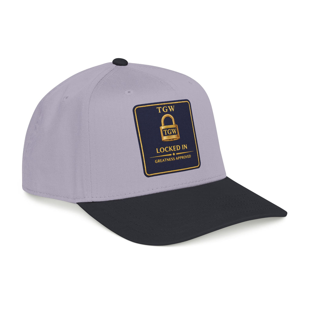 TGW “LOCKED IN” — Greatness Approved   Mid Profile Baseball Cap