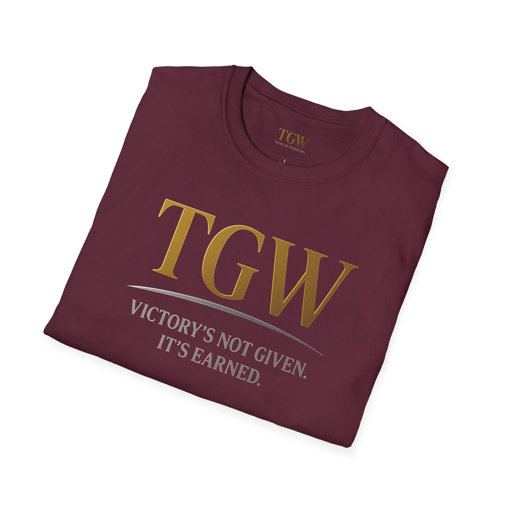 Victory Earned Unisex Softstyle T-Shirt | Motivational Tee, Inspirational Gift, Casual Wear, Empowering Apparel, Everyday Comfort