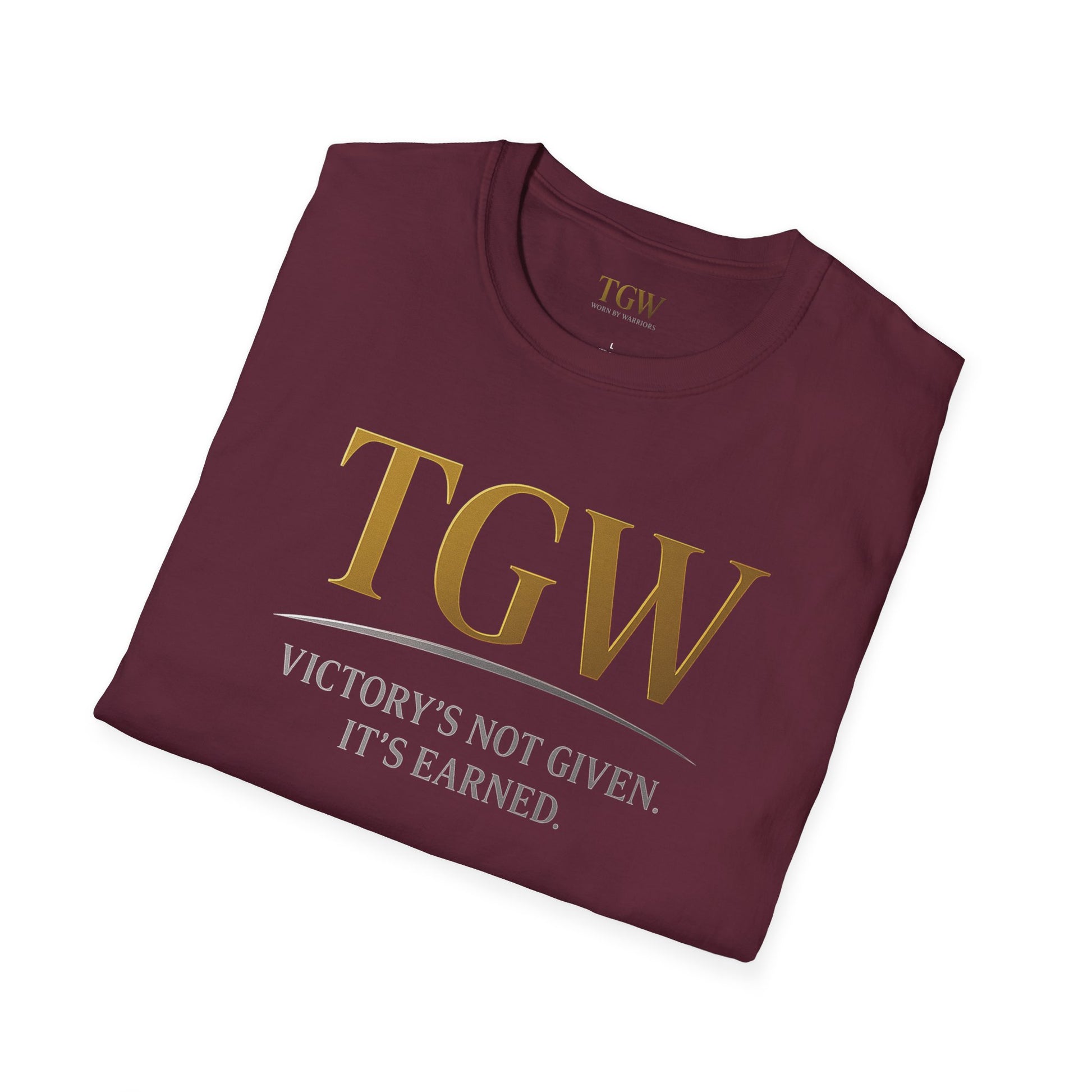 Victory Earned Unisex Softstyle T-Shirt | Motivational Tee, Inspirational Gift, Casual Wear, Empowering Apparel, Everyday Comfort