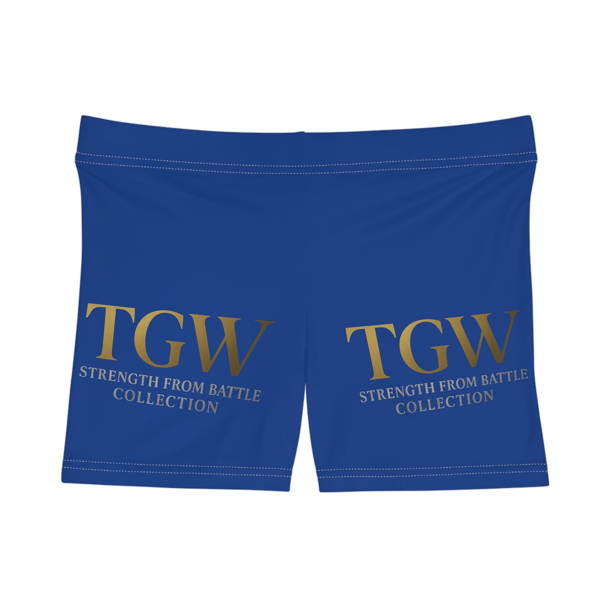 Women's Athletic Shorts - TGW Strength From Battle Collection, Workout Gear, Casual Wear, Gym Attire, Summer Fashion