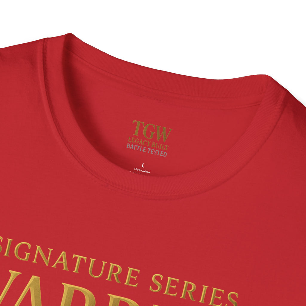 Warrior Gold Unisex Softstyle T-Shirt, Comfortable Tee, Motivational Apparel, Gift for Warriors, Casual Wear, Affirmation Shirt