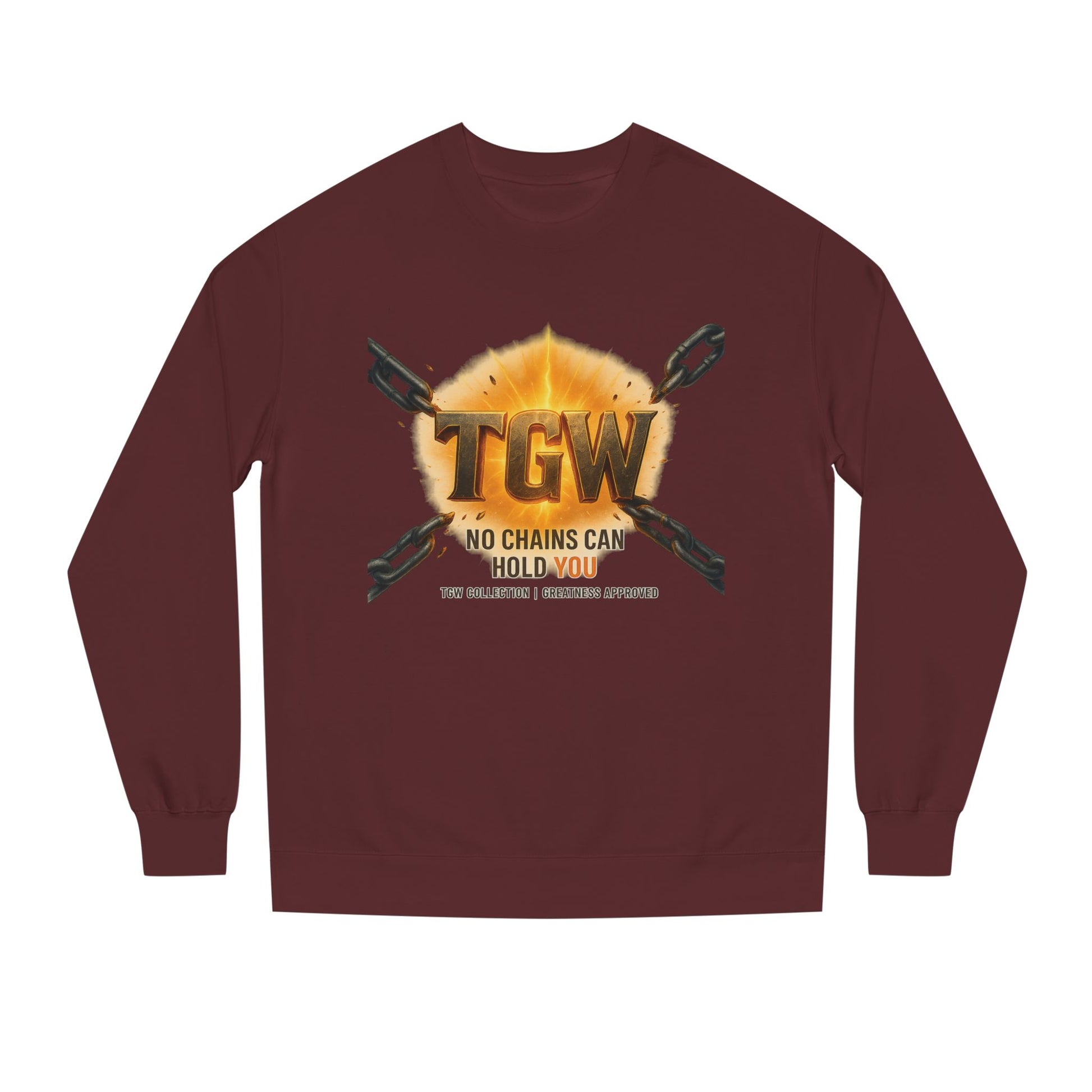 Empowering Crewneck Sweatshirt - "No Chains Can Hold You"