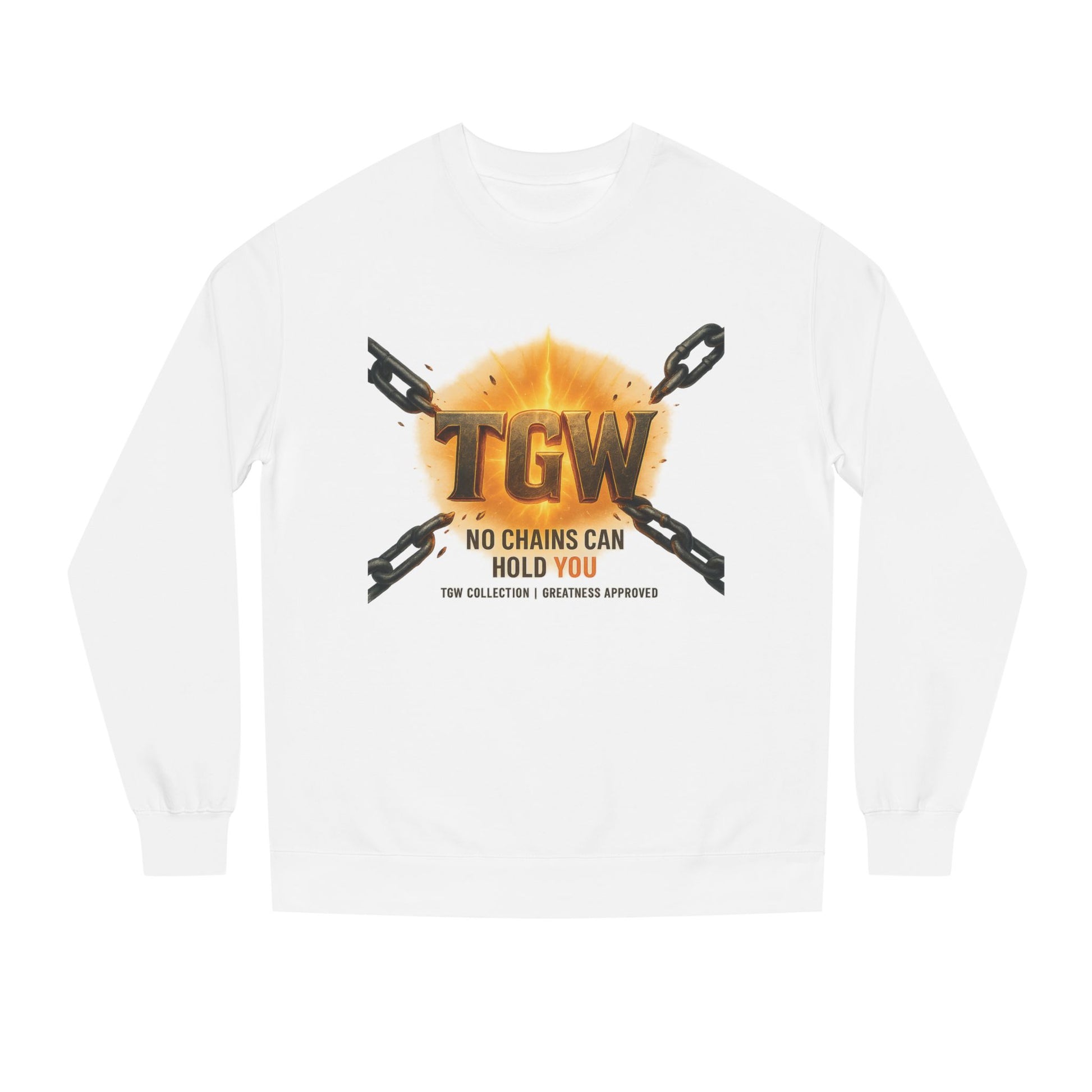 Empowering Crewneck Sweatshirt - "No Chains Can Hold You"
