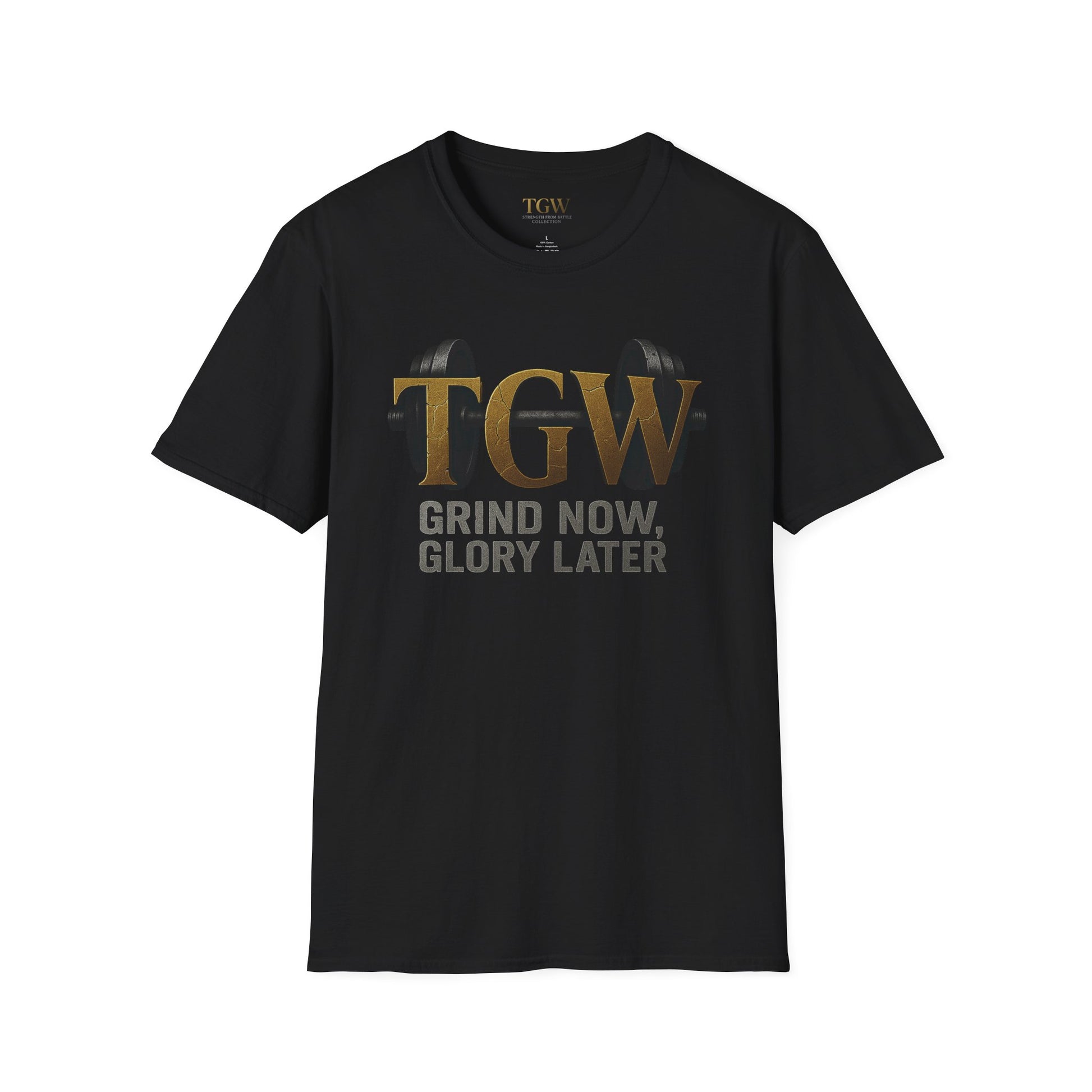 Gym Motivation T-Shirt | "Grind Now, Glory Later" | Fitness Tee, Workout Shirt, Athletic Apparel, Gift for Gym Lovers