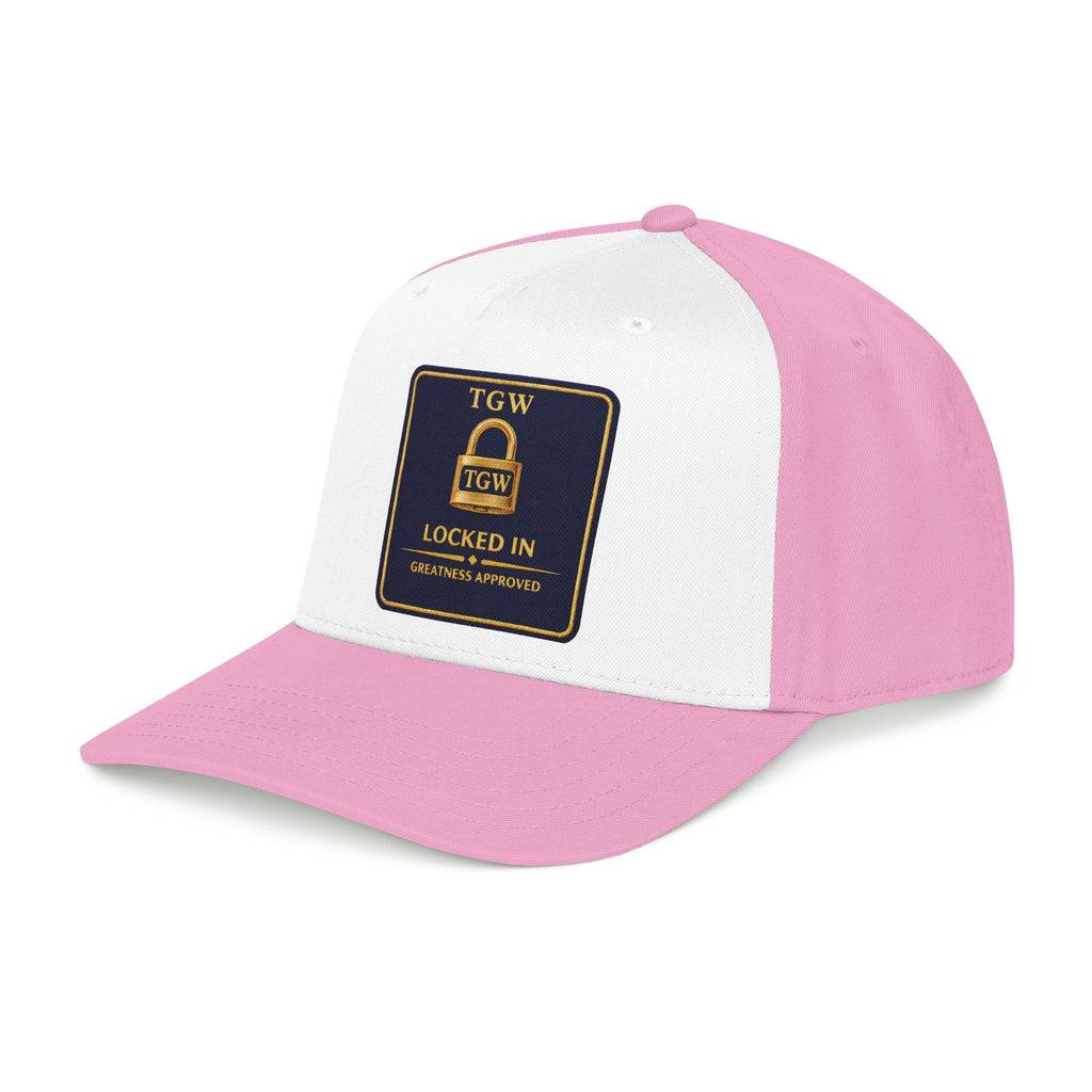 TGW “LOCKED IN” — Greatness Approved   Mid Profile Baseball Cap