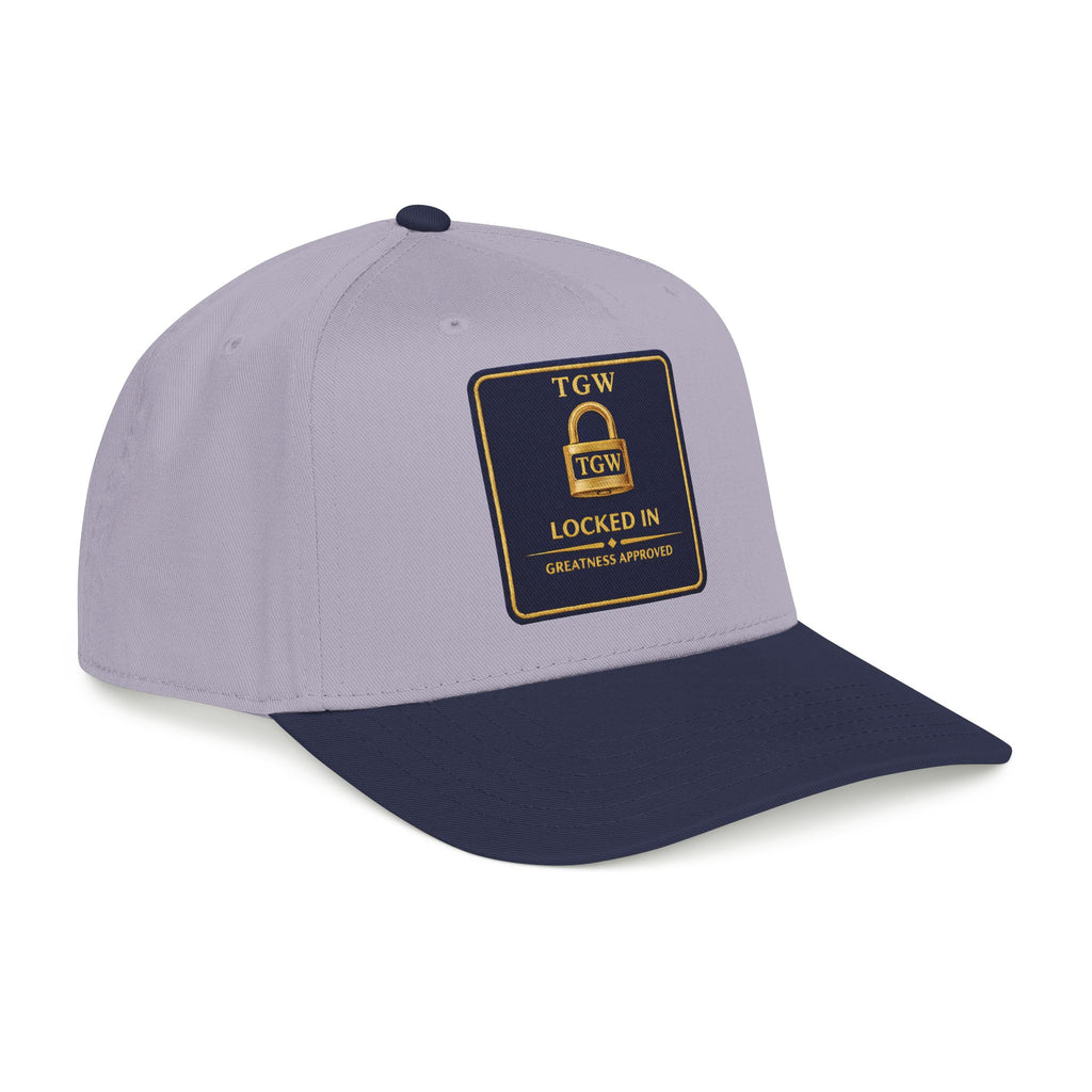 TGW “LOCKED IN” — Greatness Approved   Mid Profile Baseball Cap