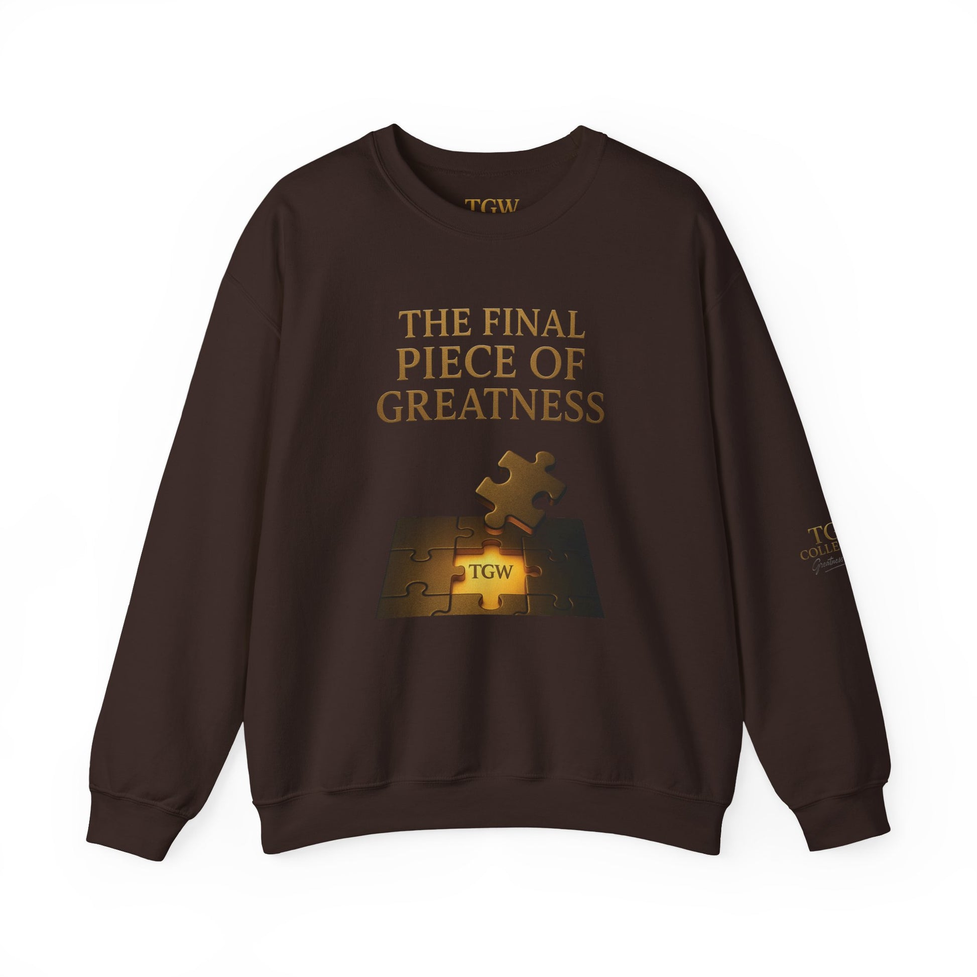 Puzzle Piece Inspirational Sweatshirt, Motivational Crewneck, Gift for Dreamers, Casual Wear, Perfect for Celebrations