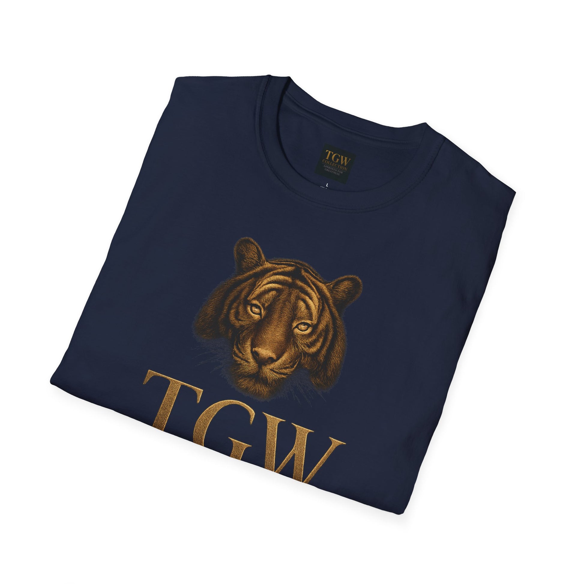 Tiger Head Softstyle T-Shirt | Casual Wear, Wild Animal Tee, Fashion Statement, Unique Design