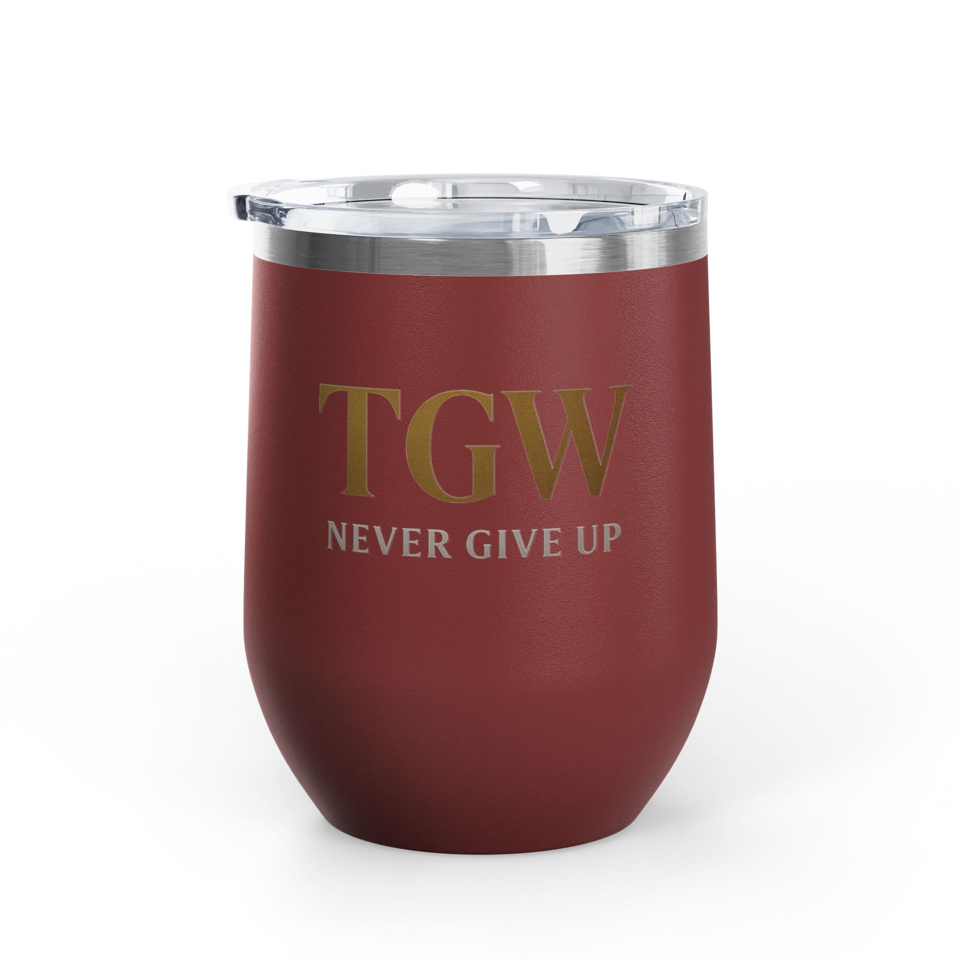 Elegant Wine Tumbler - Strive for Greatness | Personalized Gift for Wine Lovers, Celebrations, Home Bar, Holidays, Motivational Drinkware