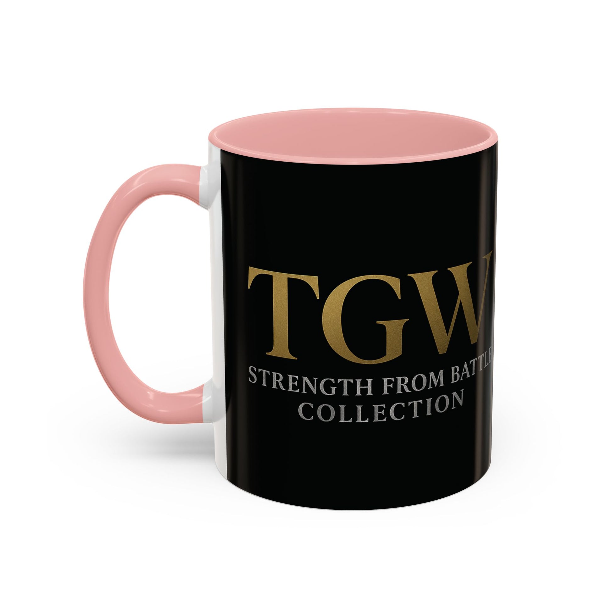 Empowering Accent Coffee Mug - Strength from Battle Collection, Motivational Gift, Coffee Cup, Inspirational Mug, Tea Gift Idea