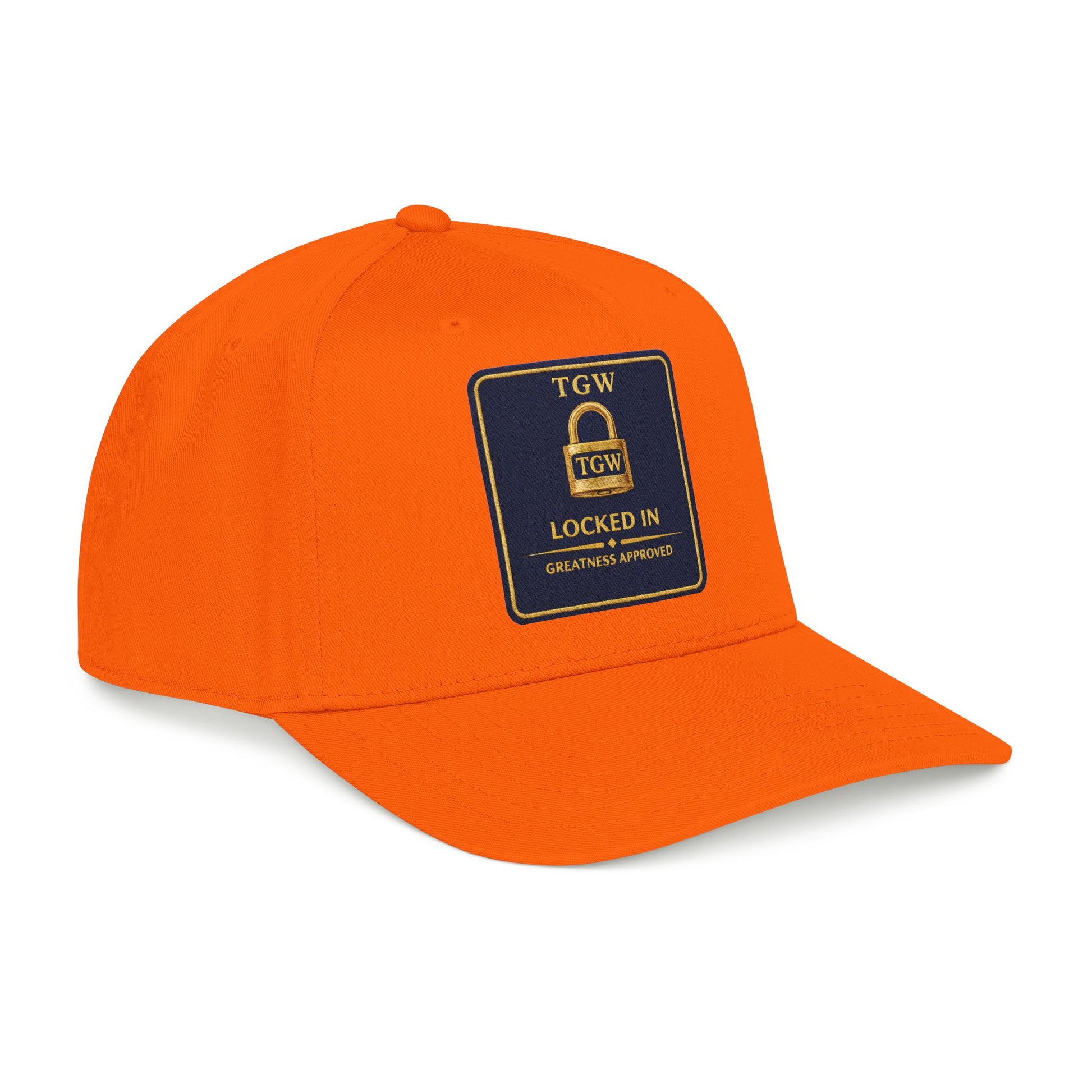 TGW “LOCKED IN” — Greatness Approved   Mid Profile Baseball Cap