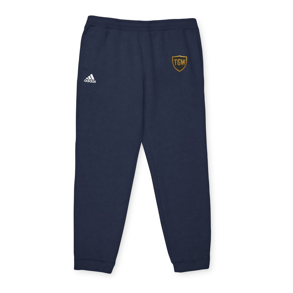 Fleece Joggers — Grey adidas Logo Sweatpants with TGW Crest