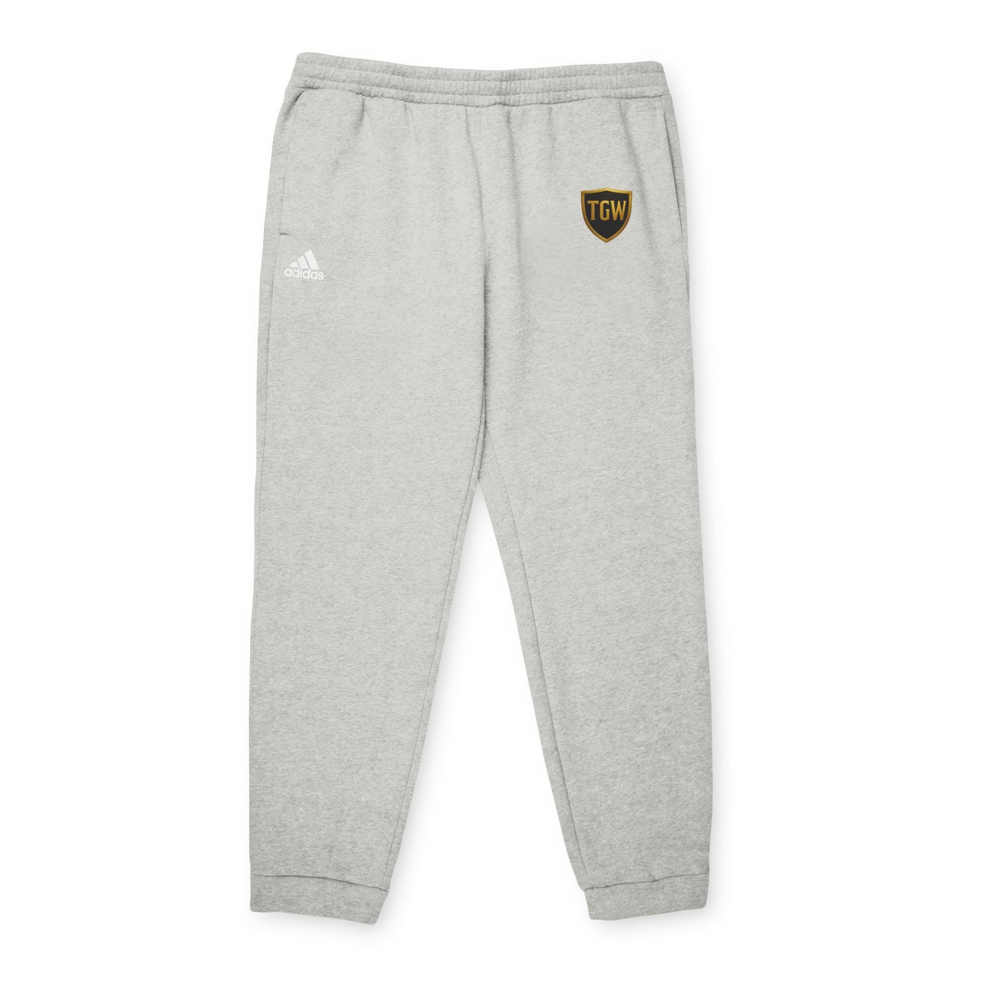 Fleece Joggers — Grey adidas Logo Sweatpants with TGW Crest