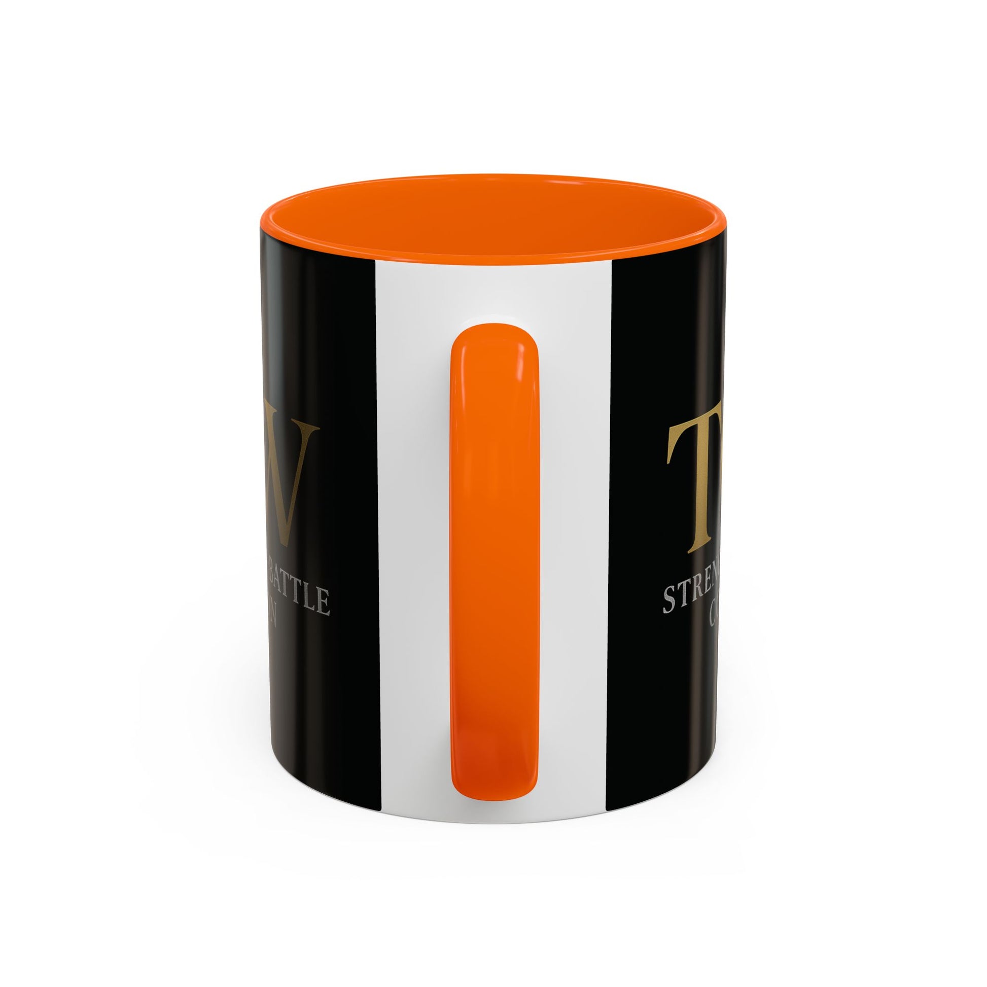 Empowering Accent Coffee Mug - Strength from Battle Collection, Motivational Gift, Coffee Cup, Inspirational Mug, Tea Gift Idea