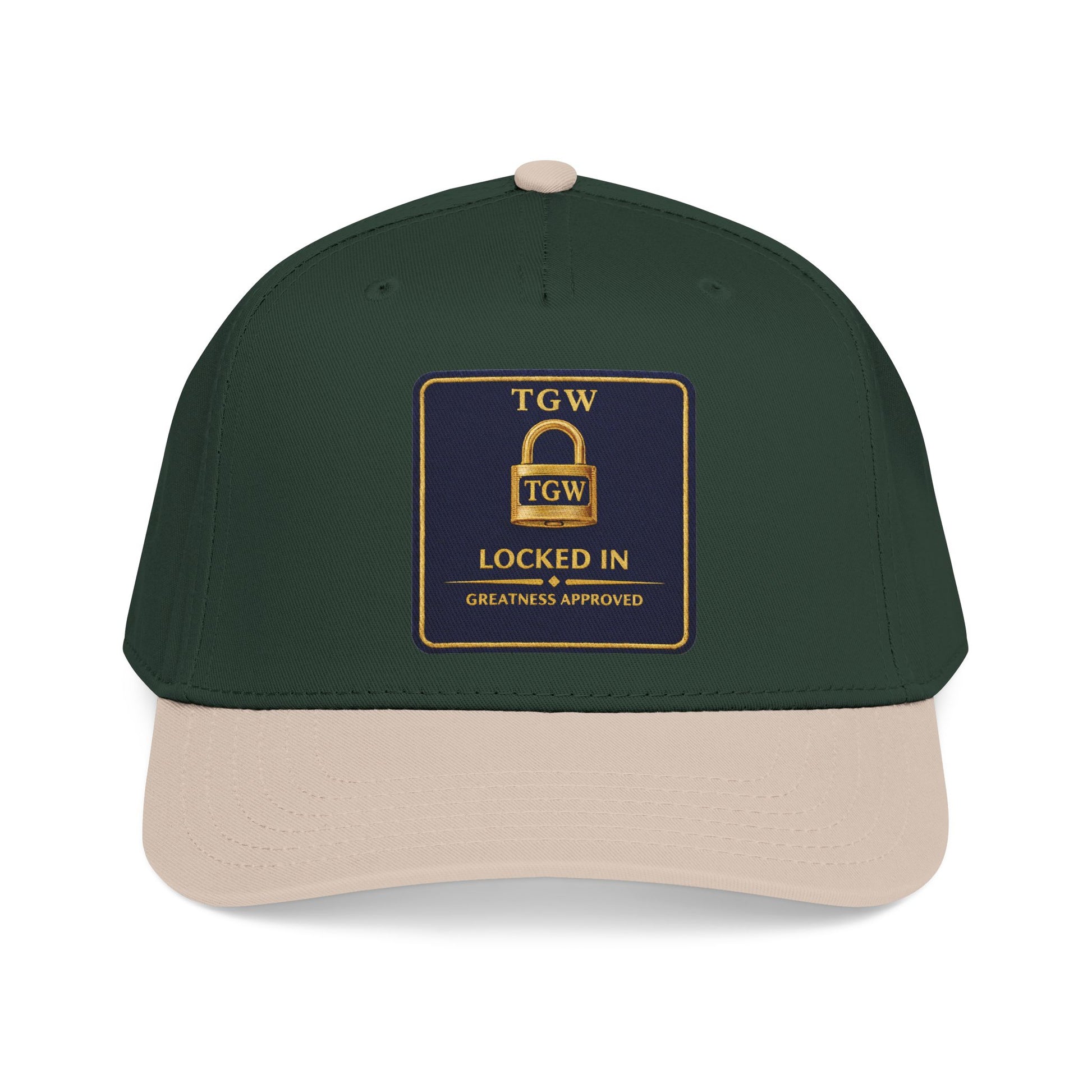 TGW “LOCKED IN” — Greatness Approved   Mid Profile Baseball Cap