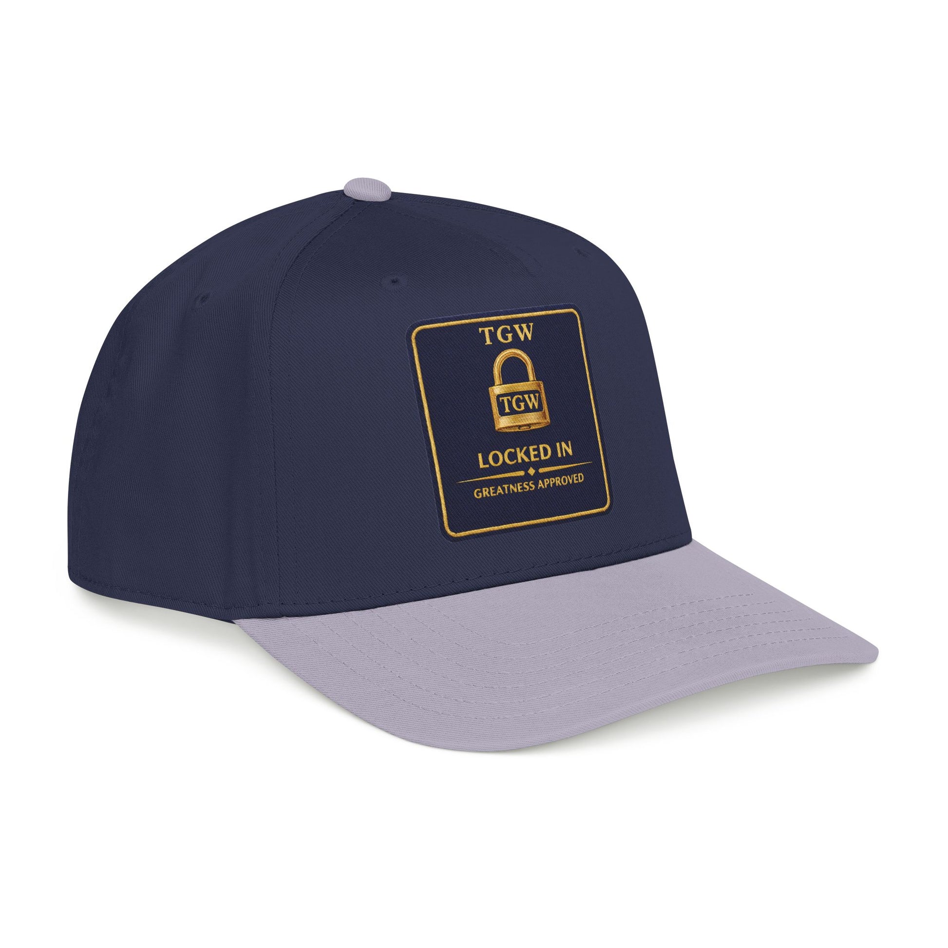 TGW “LOCKED IN” — Greatness Approved   Mid Profile Baseball Cap