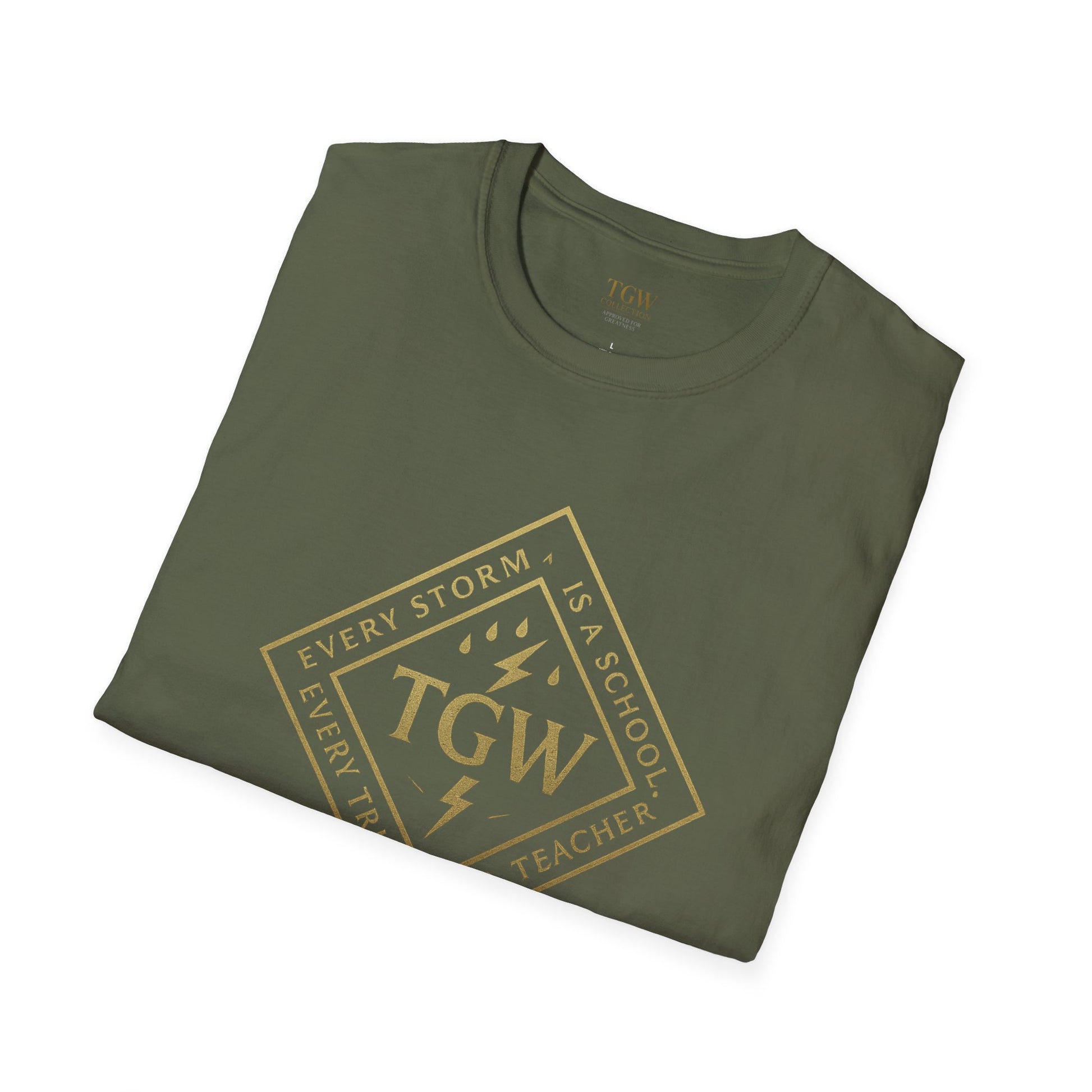Graphic Tee with Lightning Design - Casual Trendy T-Shirt for Everyday Wear, Gifts, Occasions, Festivals