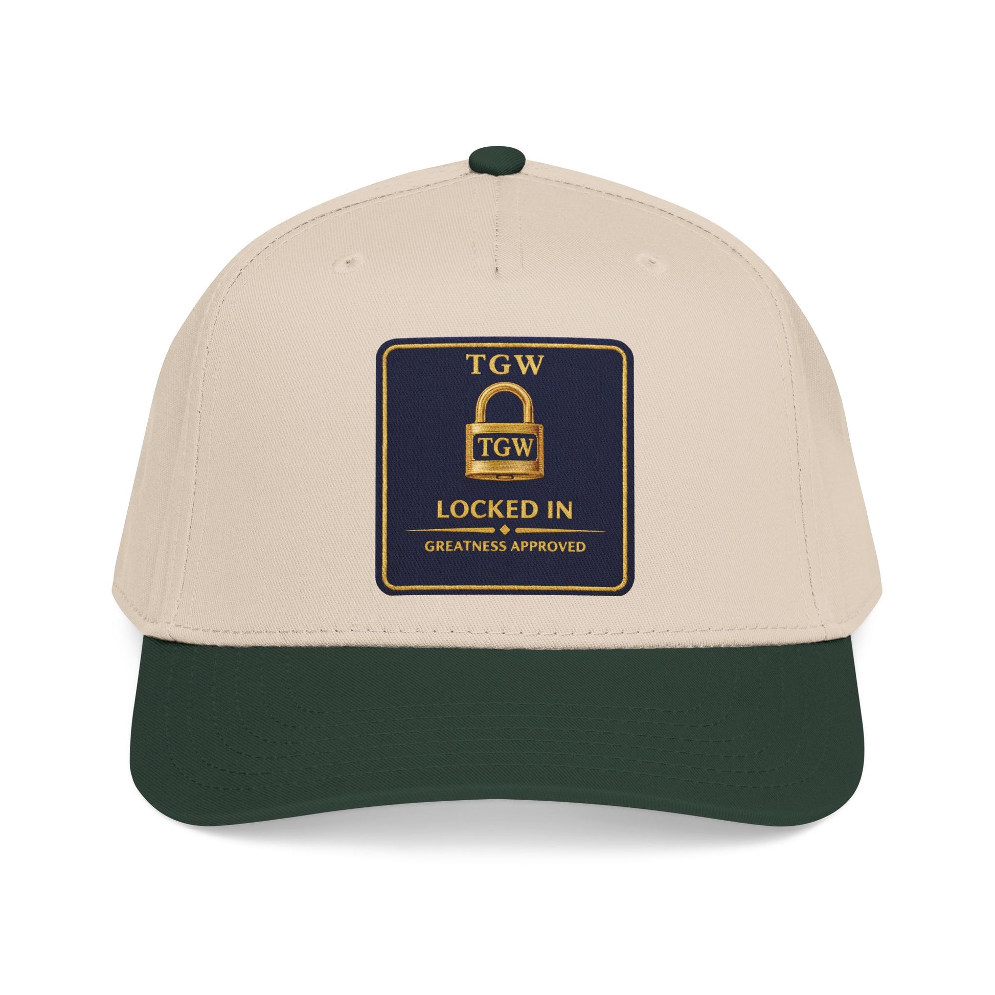TGW “LOCKED IN” — Greatness Approved   Mid Profile Baseball Cap